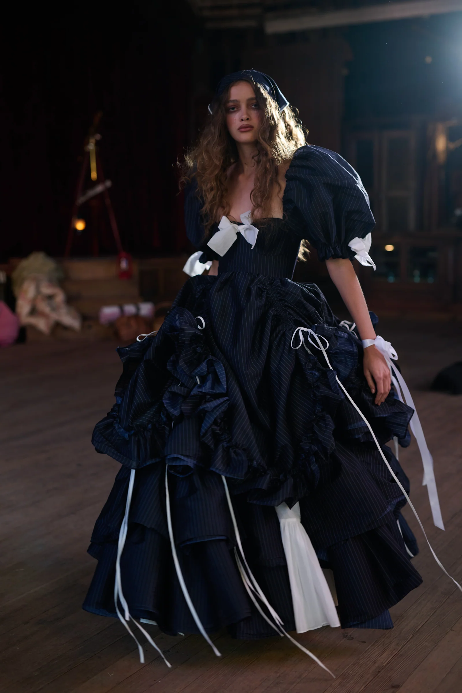 Put A Fork In It Pinstripe Gown - Image 11
