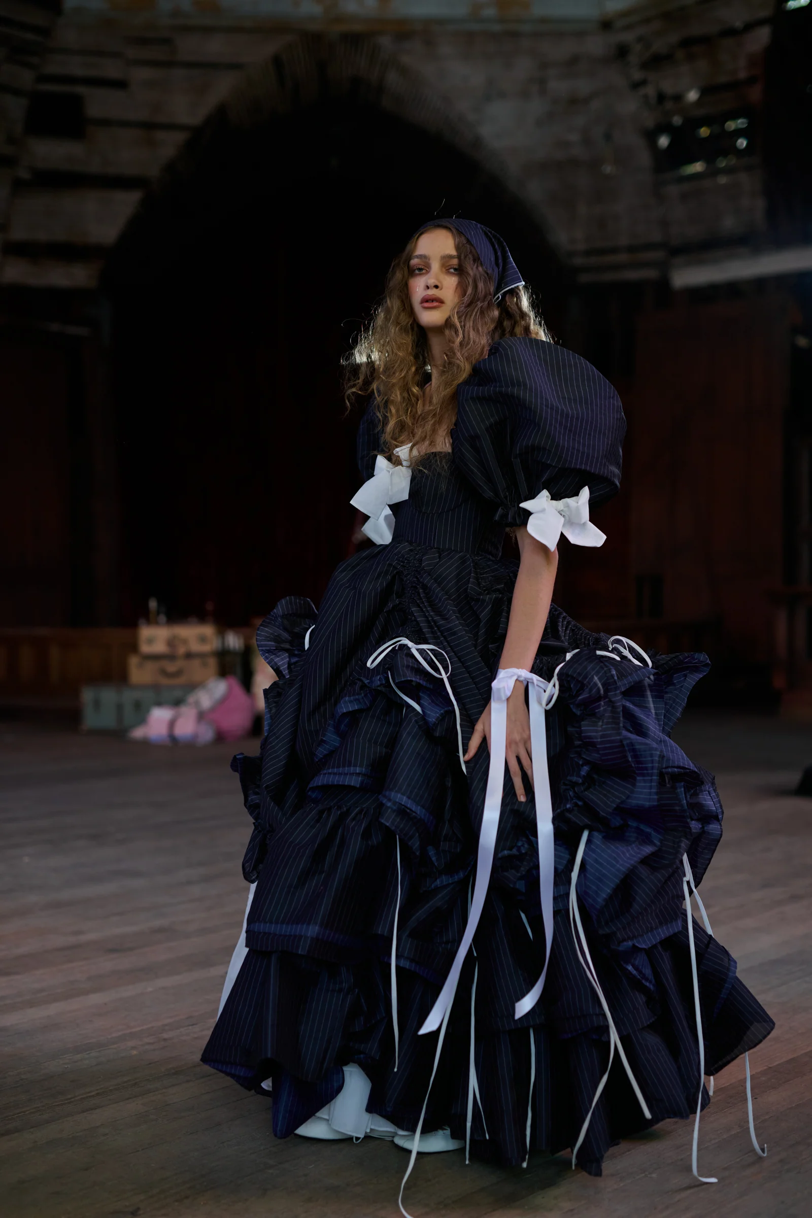 Put A Fork In It Pinstripe Gown - Image 13