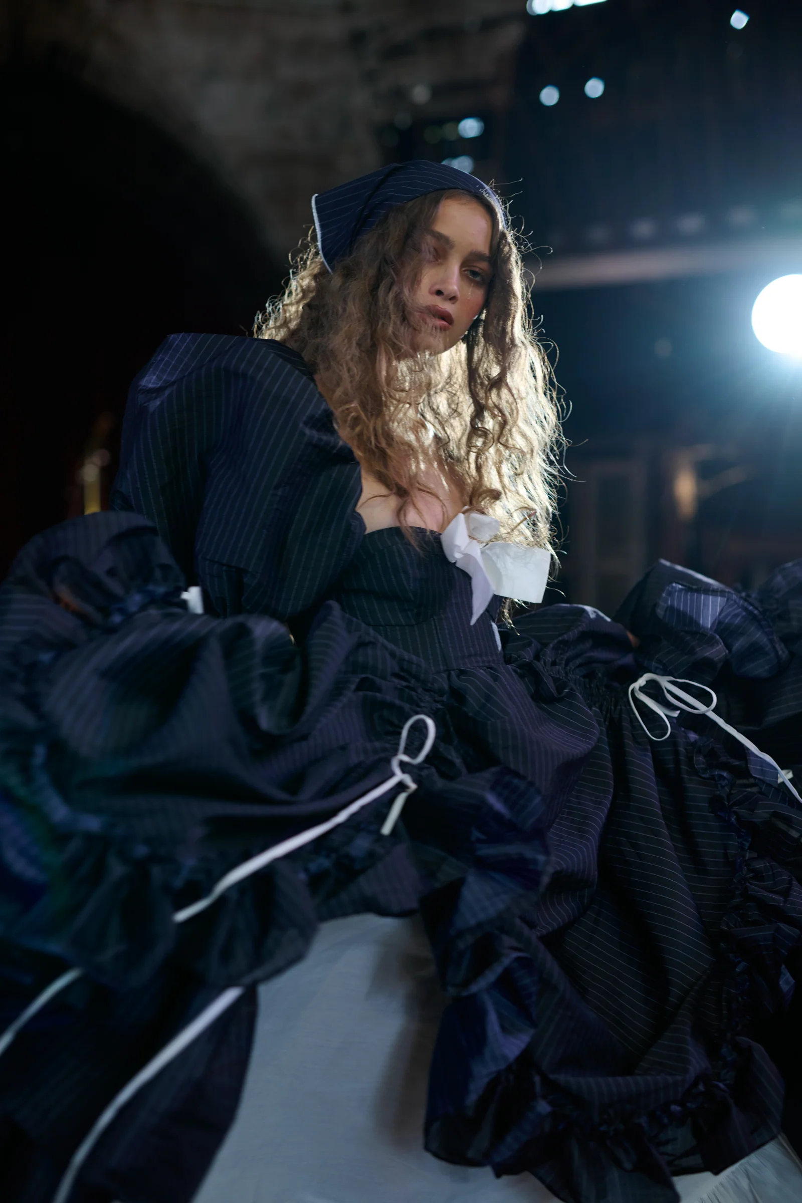 Put A Fork In It Pinstripe Gown - Image 5