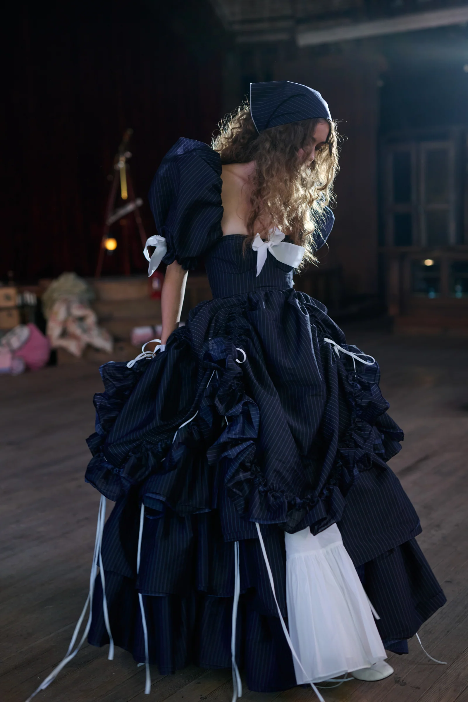 Put A Fork In It Pinstripe Gown - Image 8