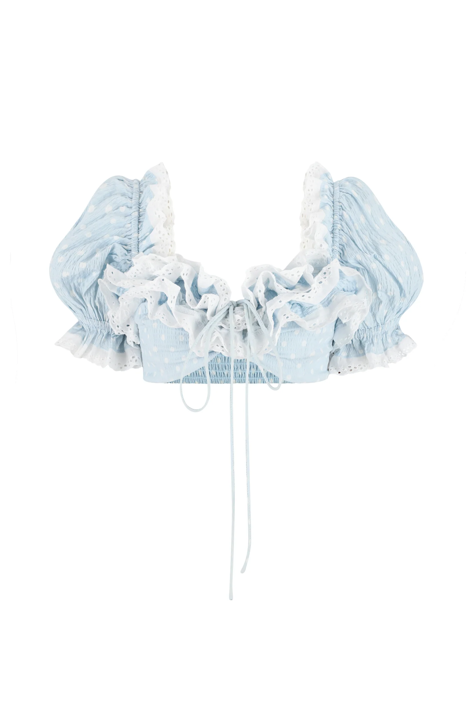 The Baby Blue Polka Dot Shortcake Top - Image 7