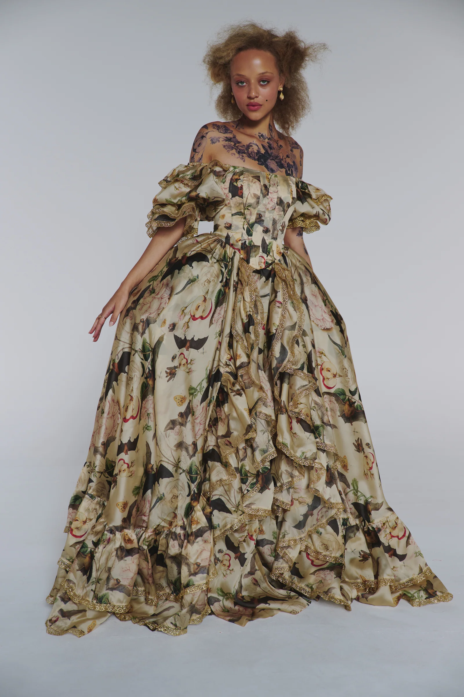 The Bats and the Bees Silk Courtesan Gown - Image 14