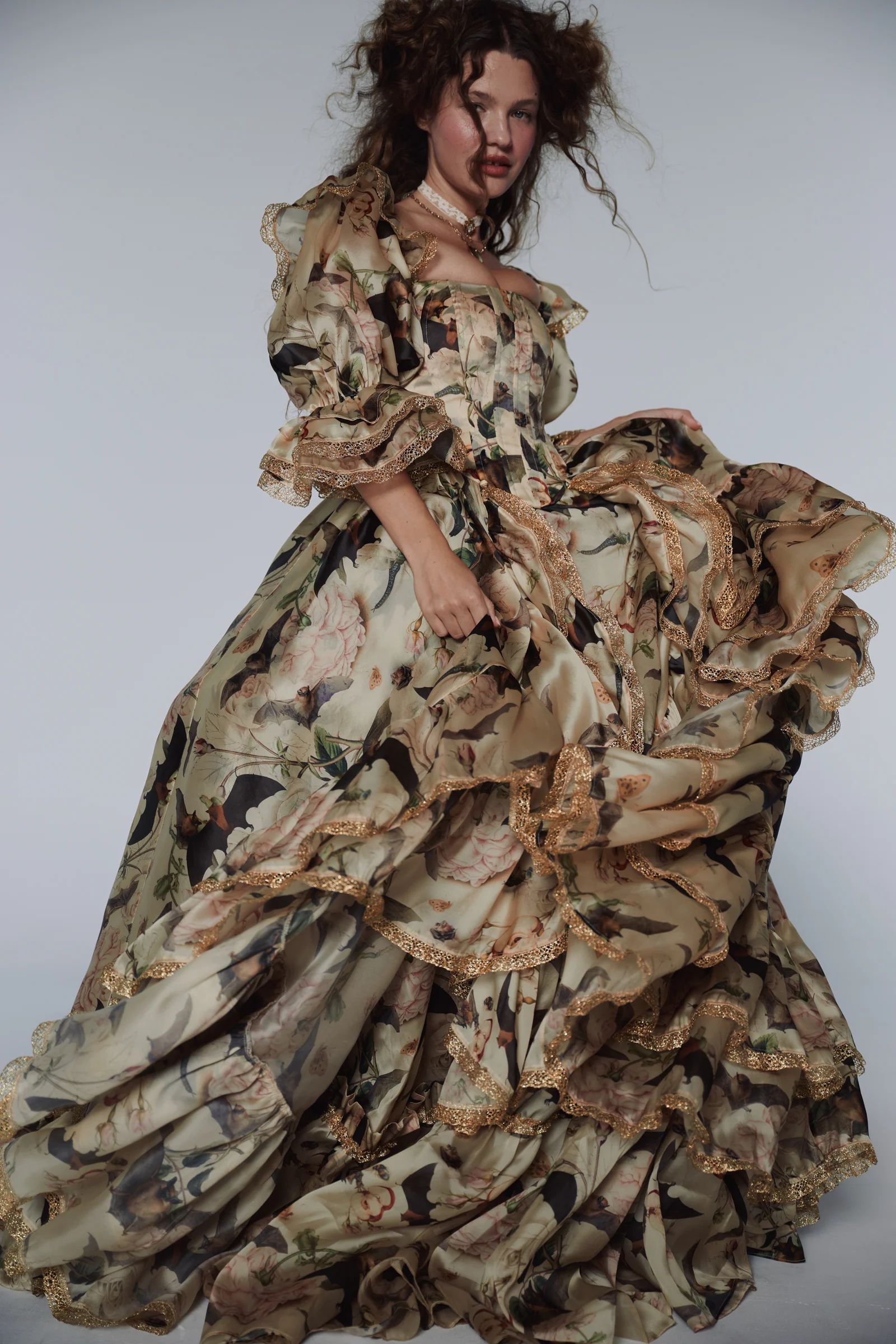 The Bats and the Bees Silk Courtesan Gown - Image 31