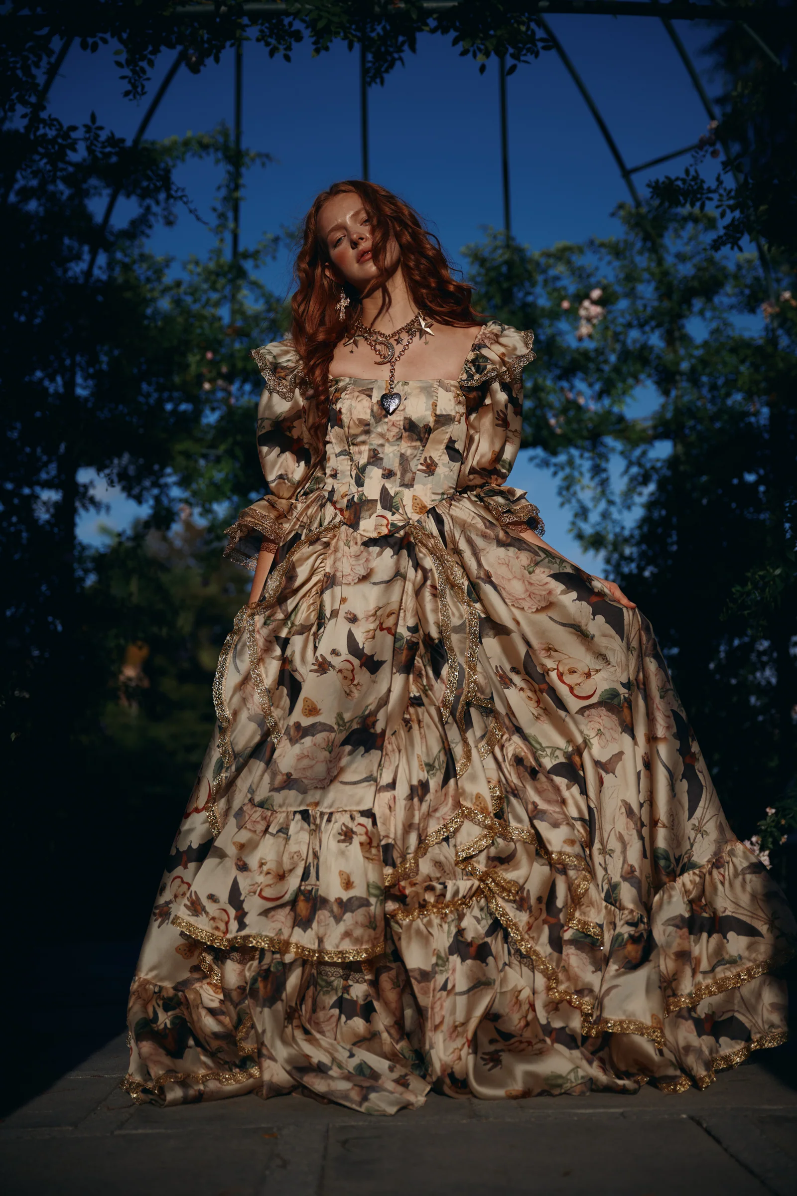 The Bats and the Bees Silk Courtesan Gown - Image 40