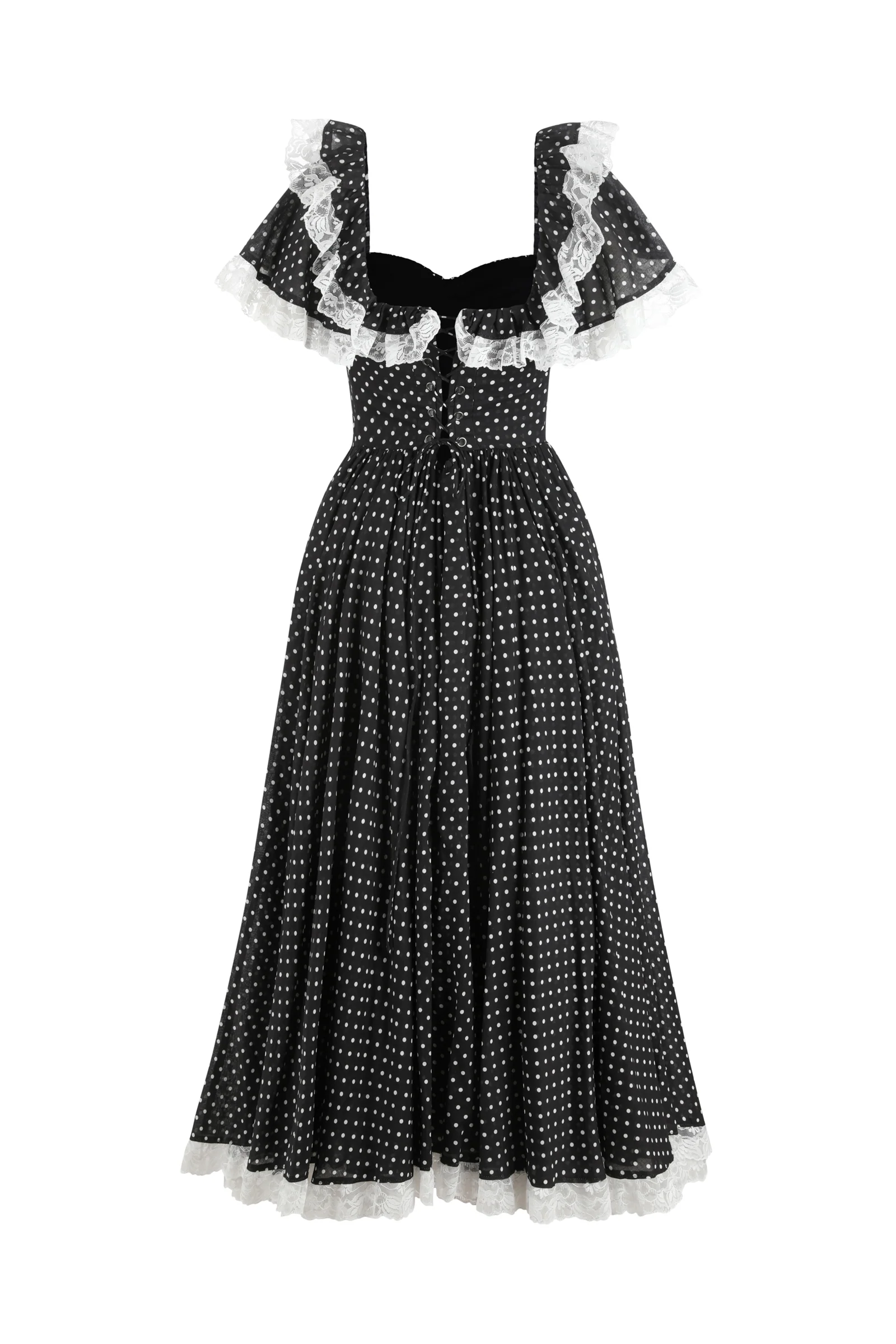The Black Polka Dot Cupid Dress - Image 7