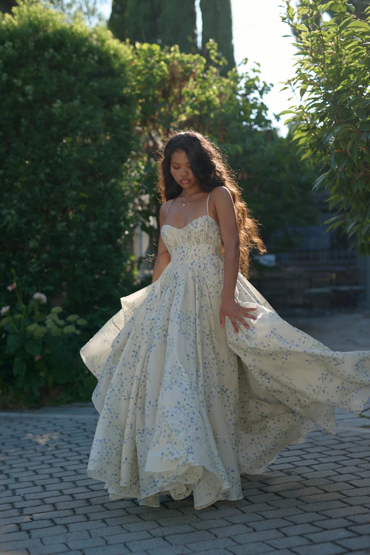 The Blue Vine Roman Holiday Gown - Image 4