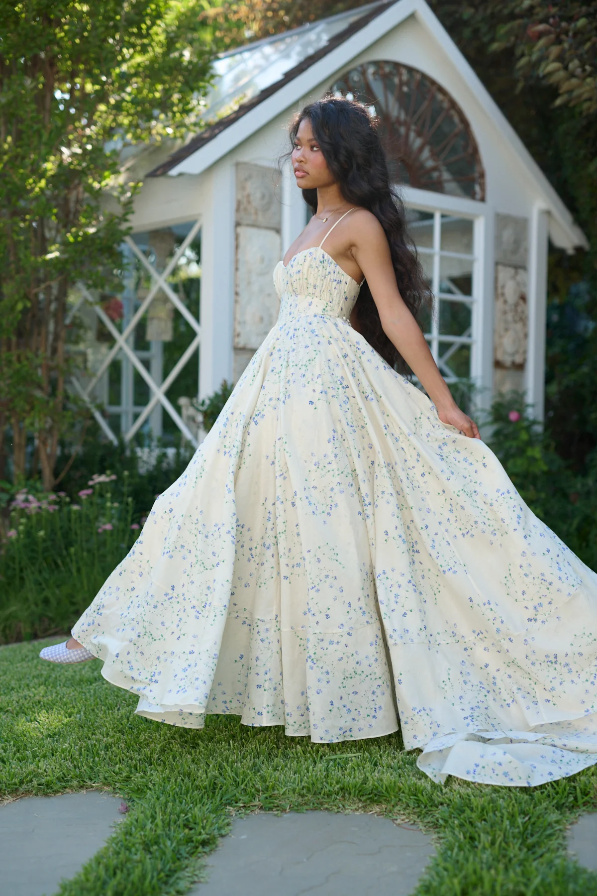 The Blue Vine Roman Holiday Gown - Image 5
