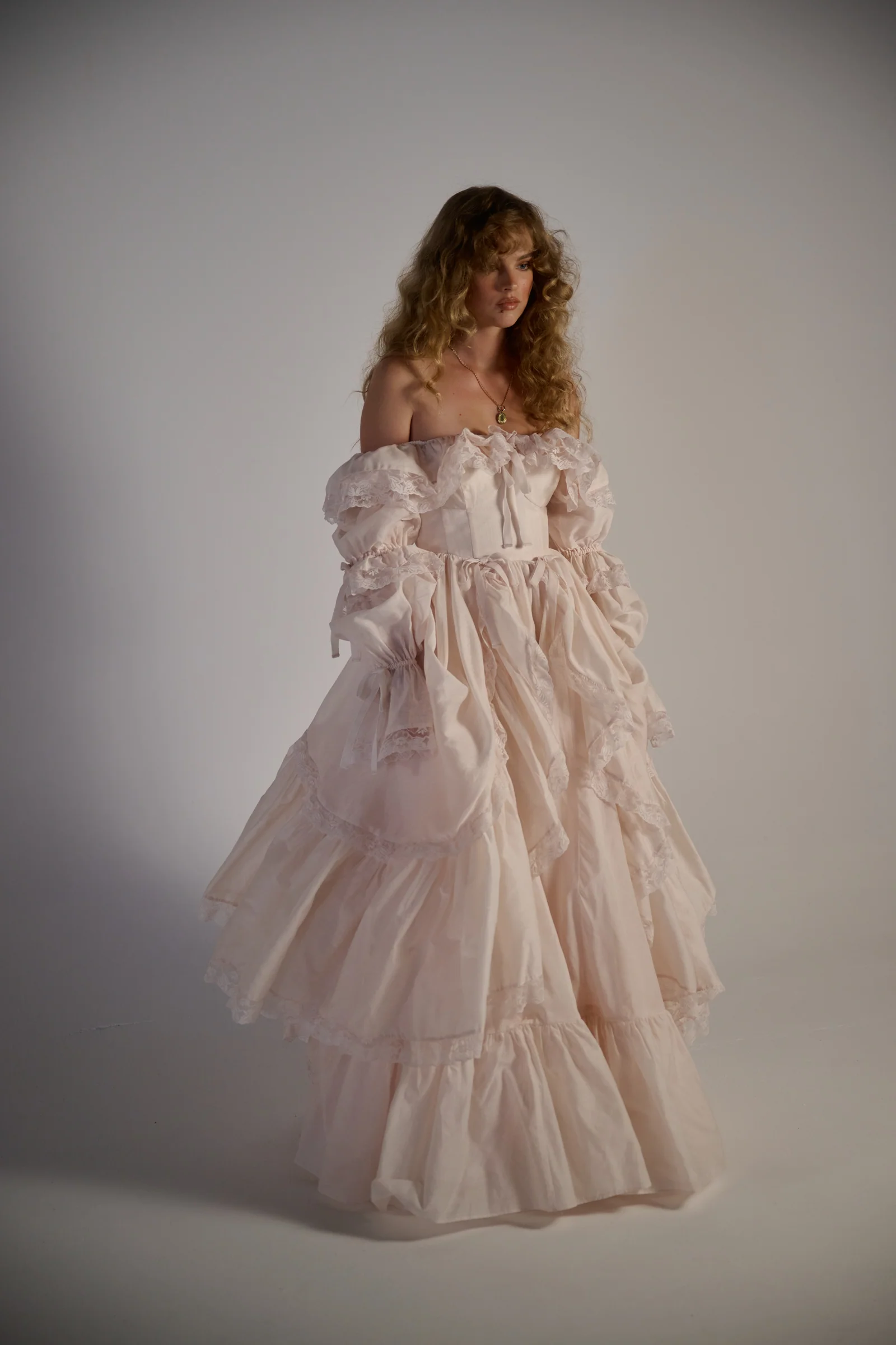The Blush Silk Organdy Waltz Gown - Image 13