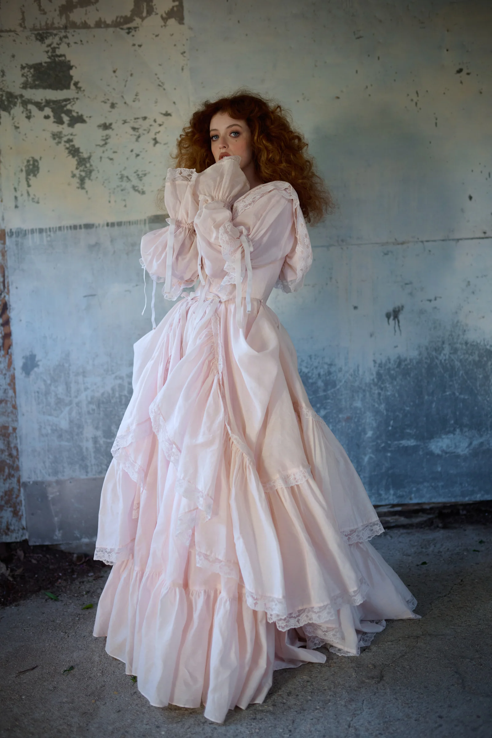 The Blush Silk Organdy Waltz Gown - Image 16