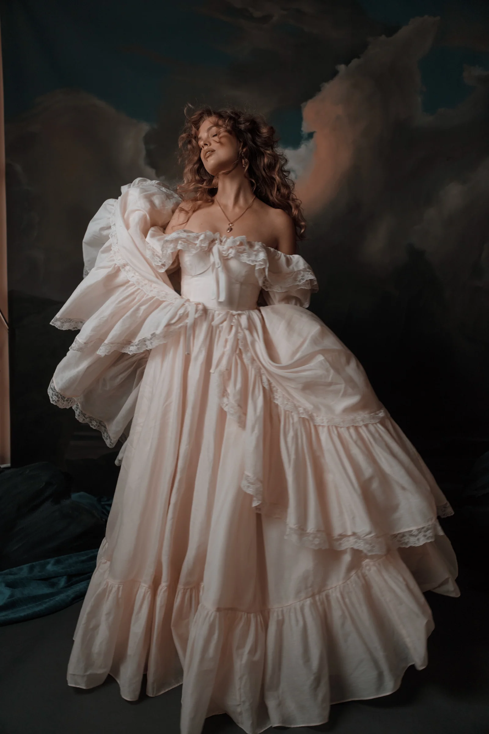 The Blush Silk Organdy Waltz Gown - Image 3