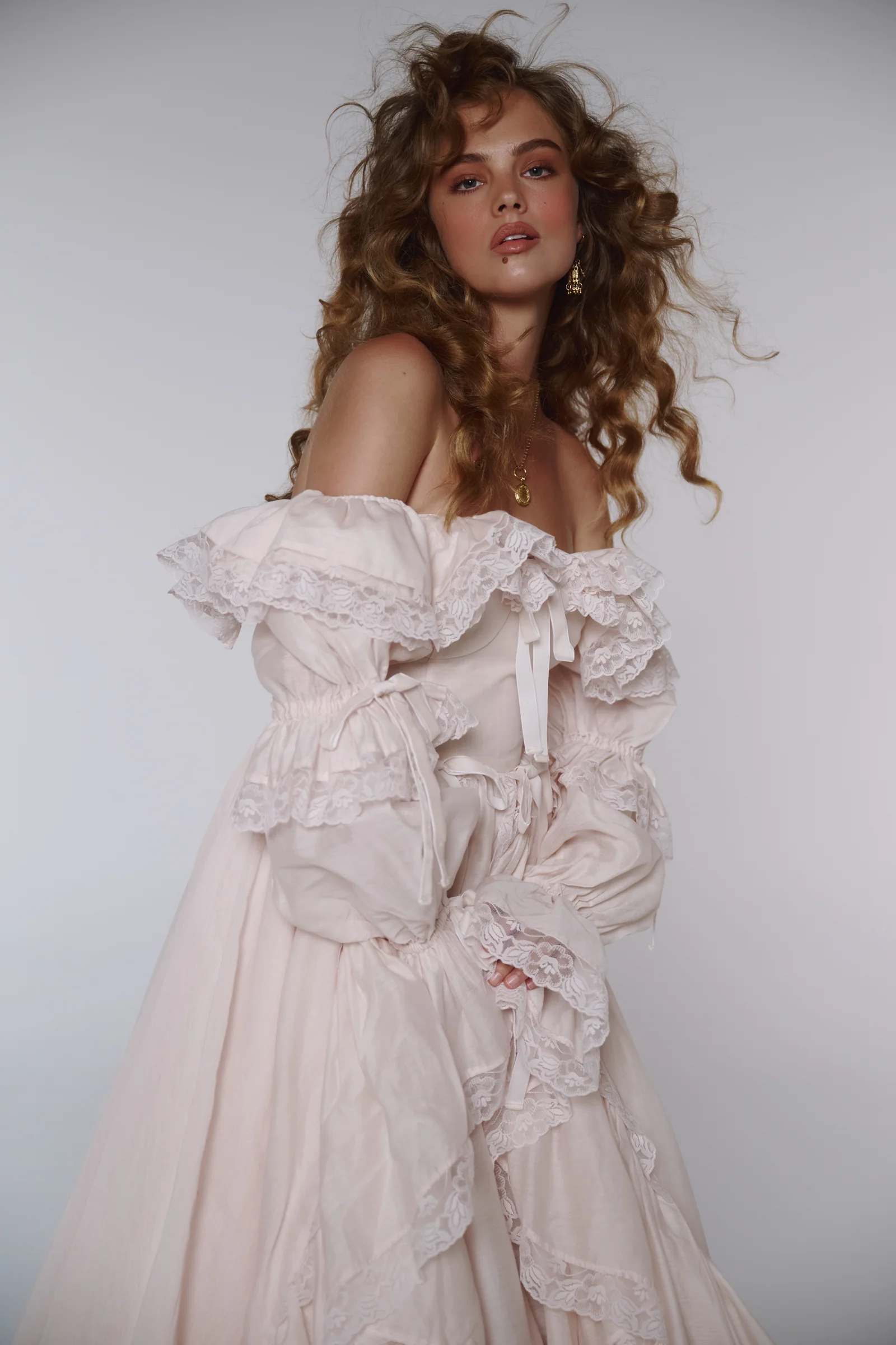 The Blush Silk Organdy Waltz Gown - Image 6
