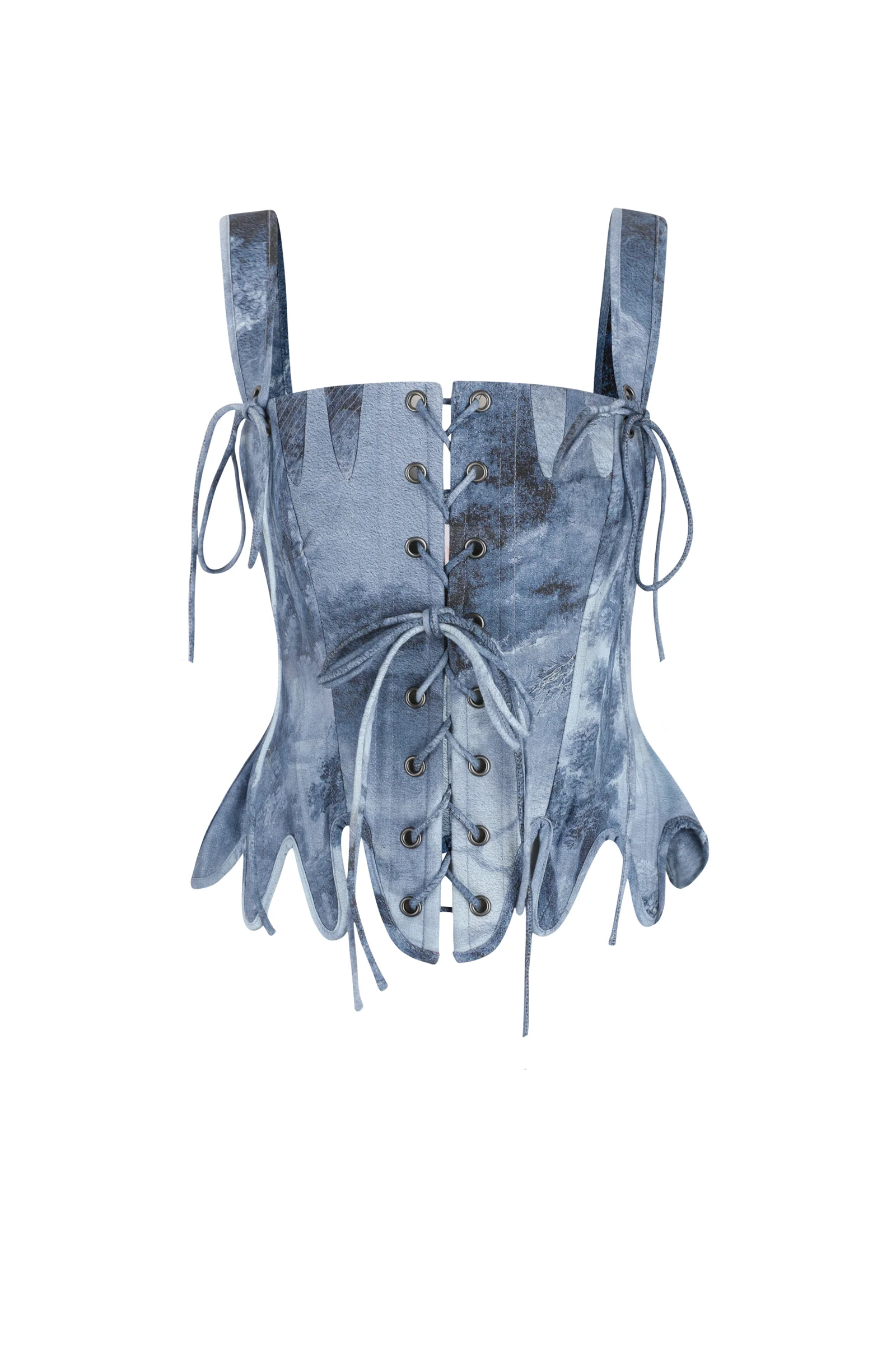 The British Toile Landscape Shipwrecked Corset - Image 2