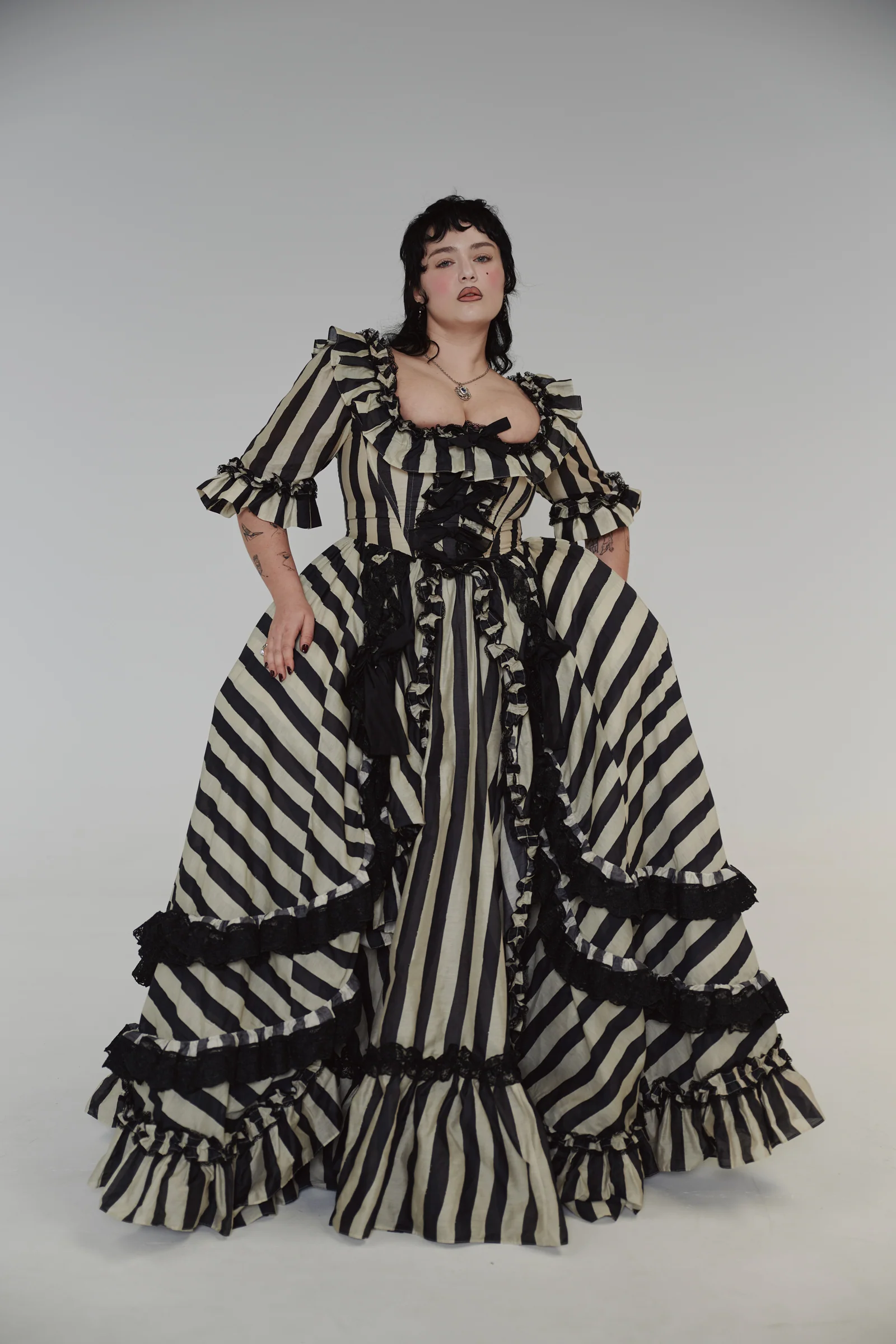 The Buccaneer Silk Organdy Antoinette Gown - Image 13