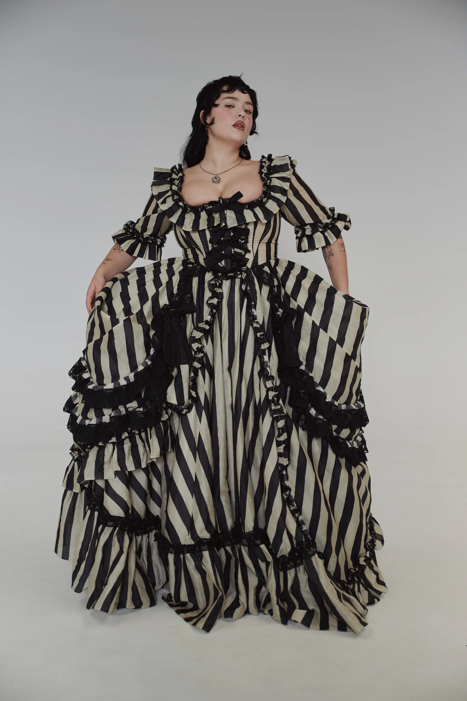 The Buccaneer Silk Organdy Antoinette Gown - Image 14