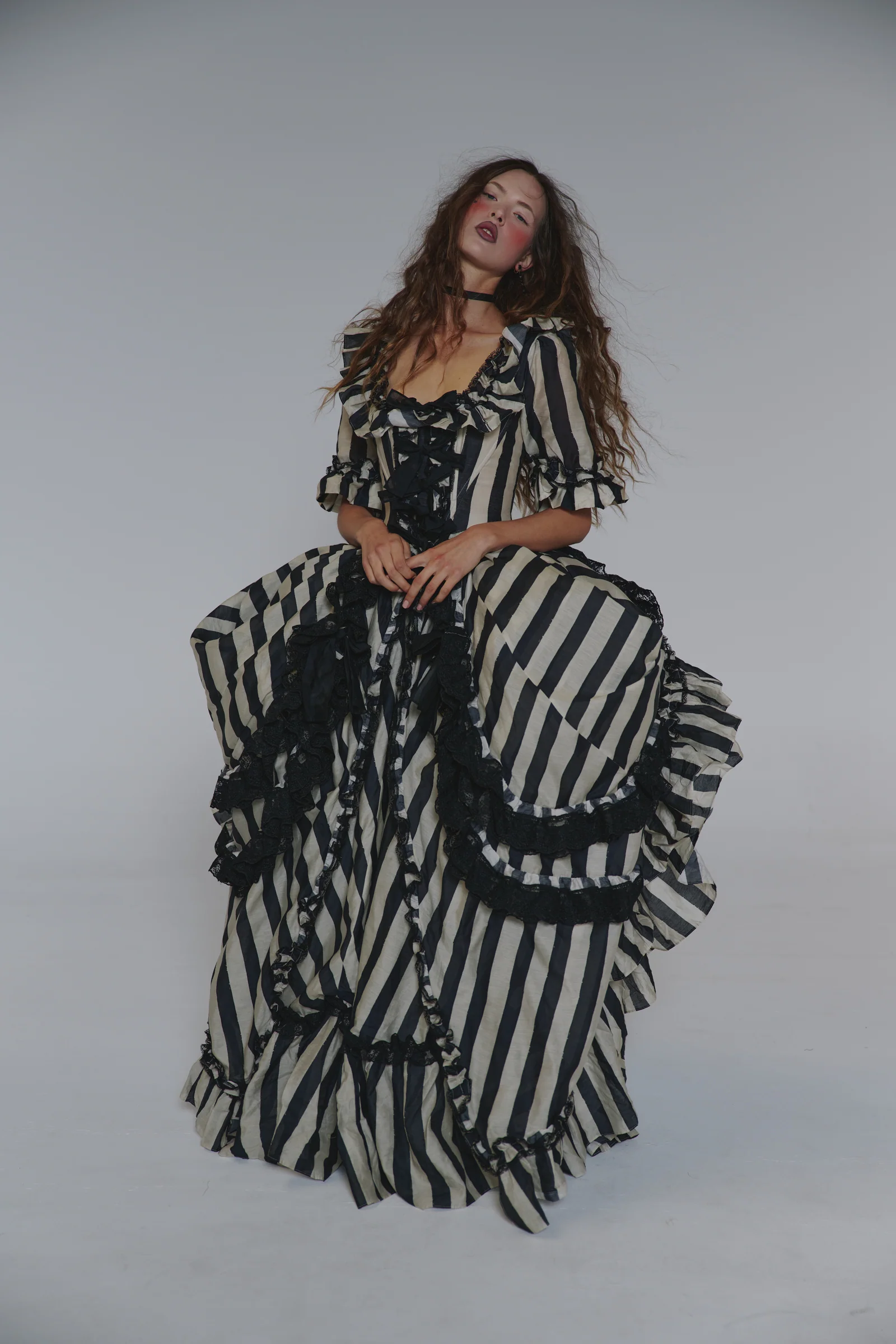 The Buccaneer Silk Organdy Antoinette Gown - Image 19