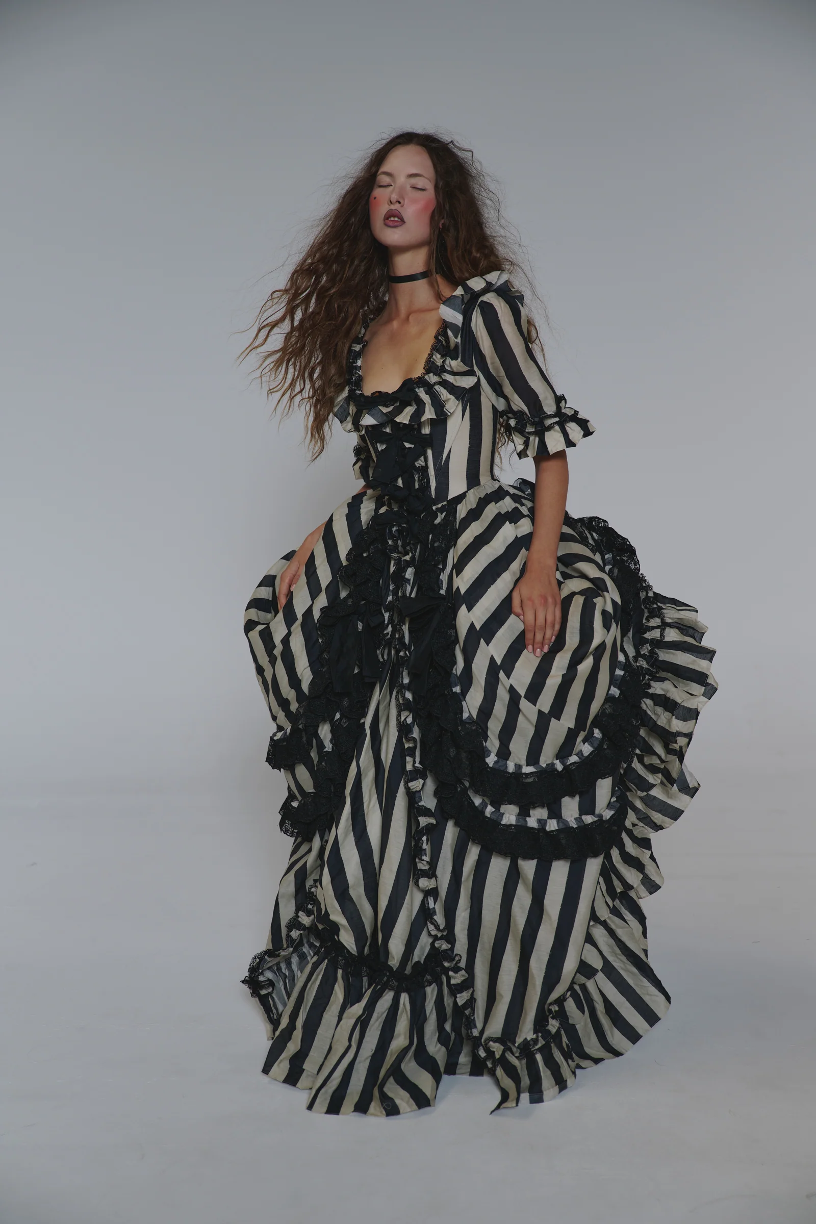 The Buccaneer Silk Organdy Antoinette Gown - Image 22