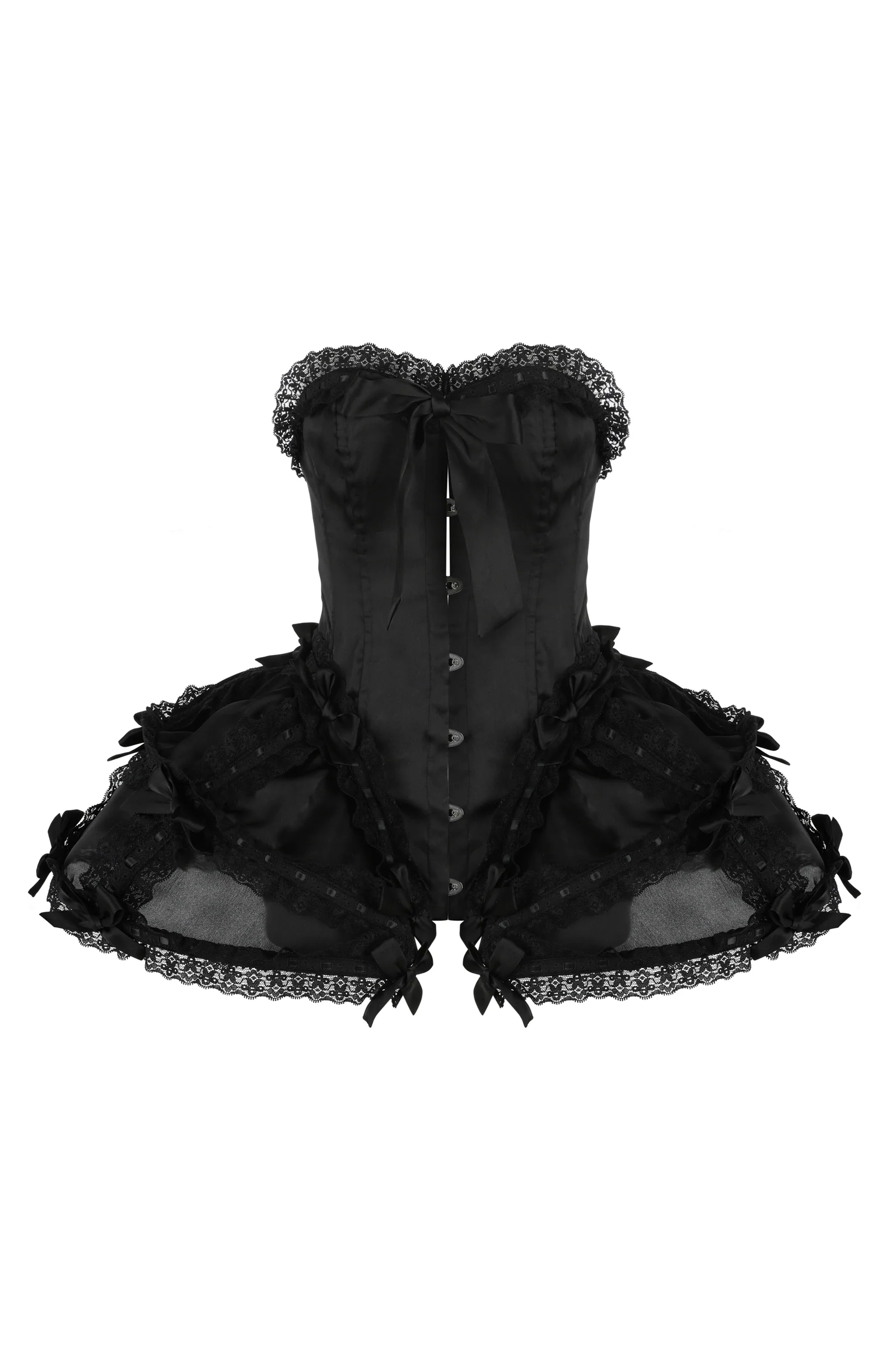 The Silk Satin Caviar Gossamer Corset - Image 4
