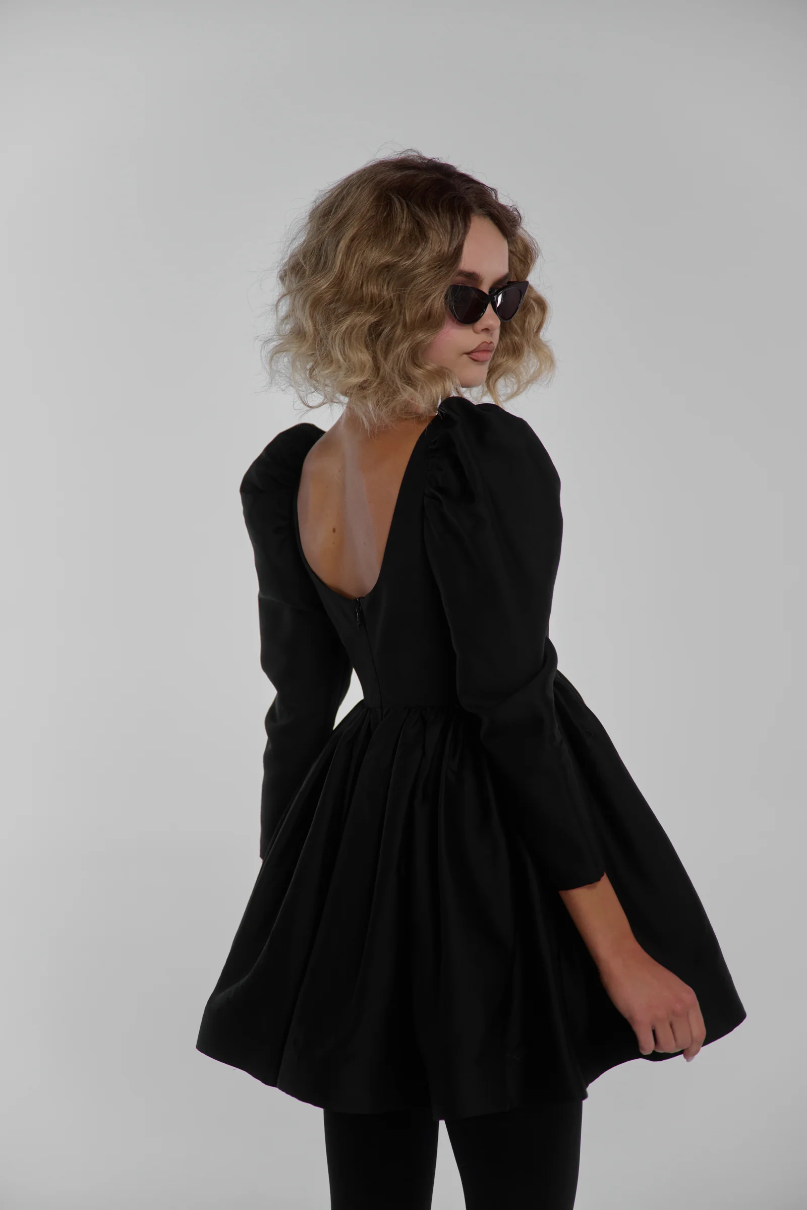 Silk Wool Party Dress - Image 2