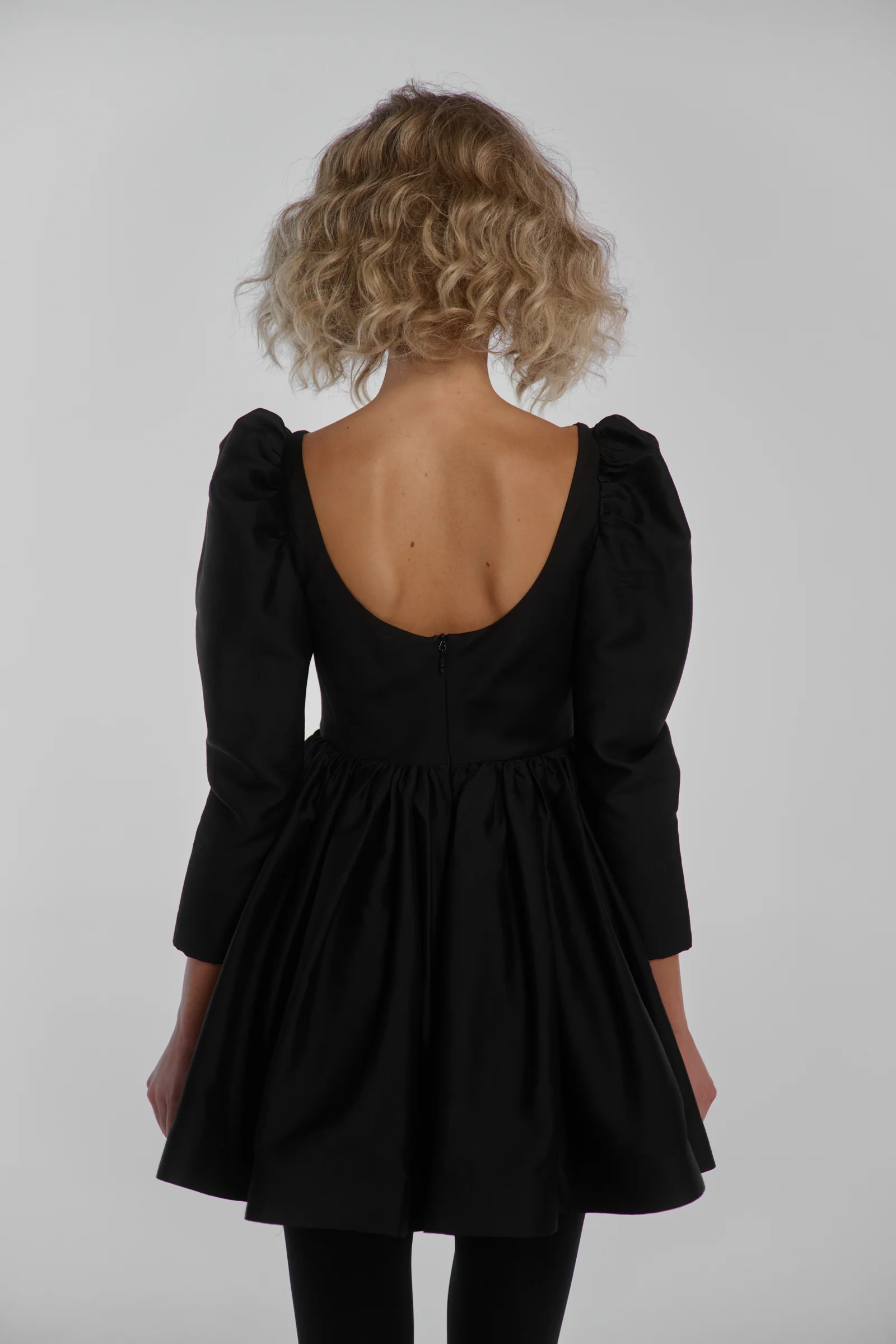 Silk Wool Party Dress - Image 8