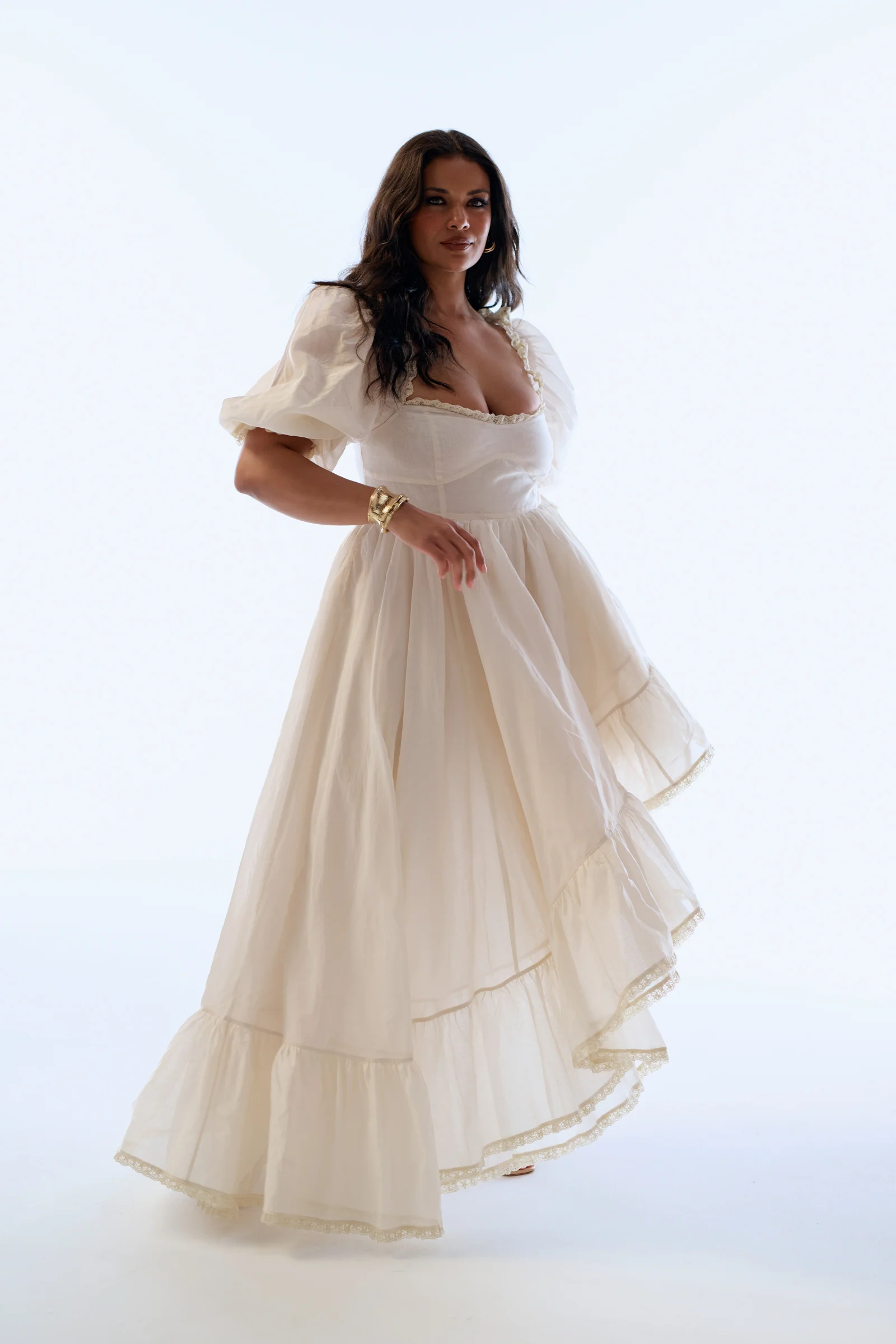 The Cream Silk Organdy Tree Hugger Dress - Image 22