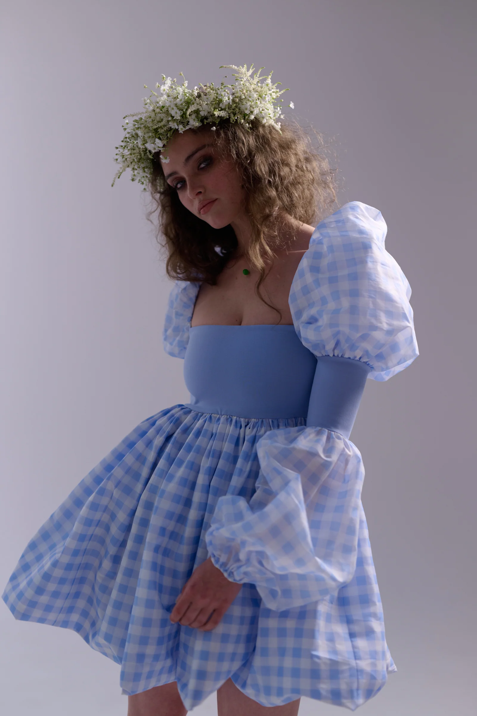 The Dairy Gingham Barre Dress - Image 8