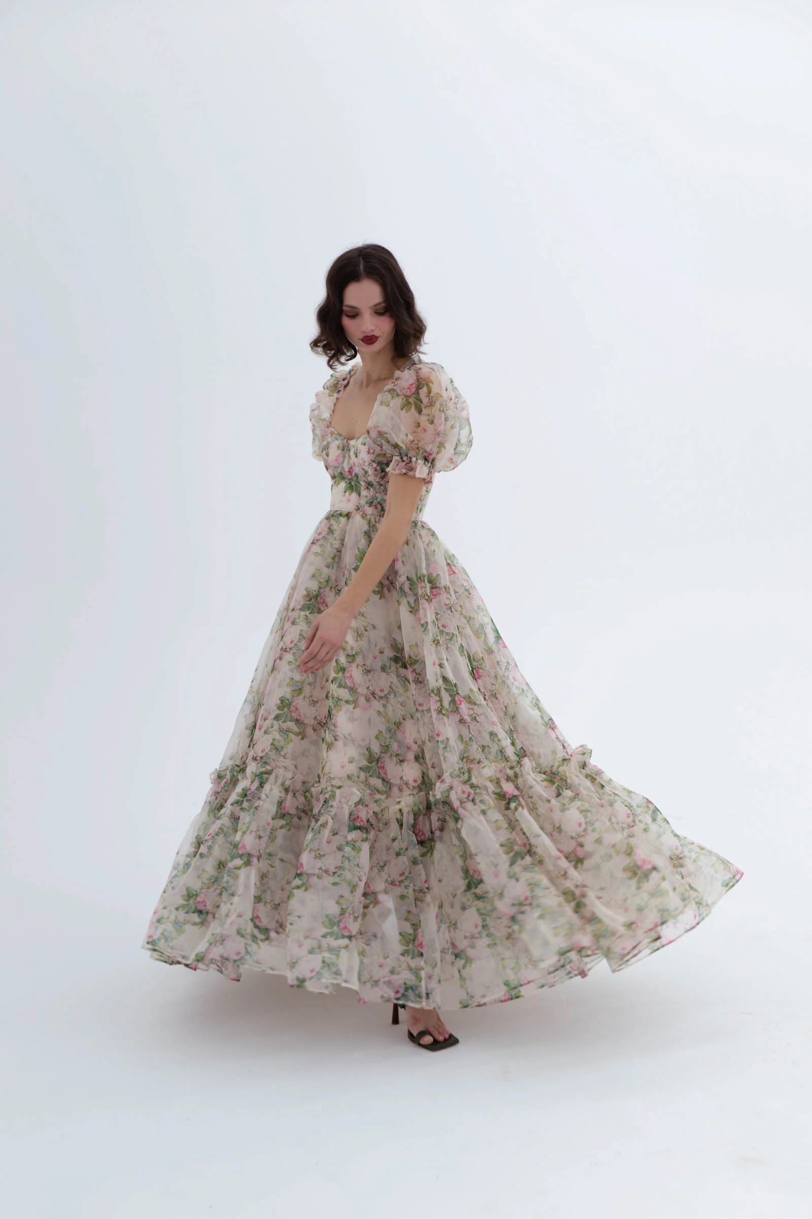 The Garden Roses Silk Gauze Ritz Gown - Image 10