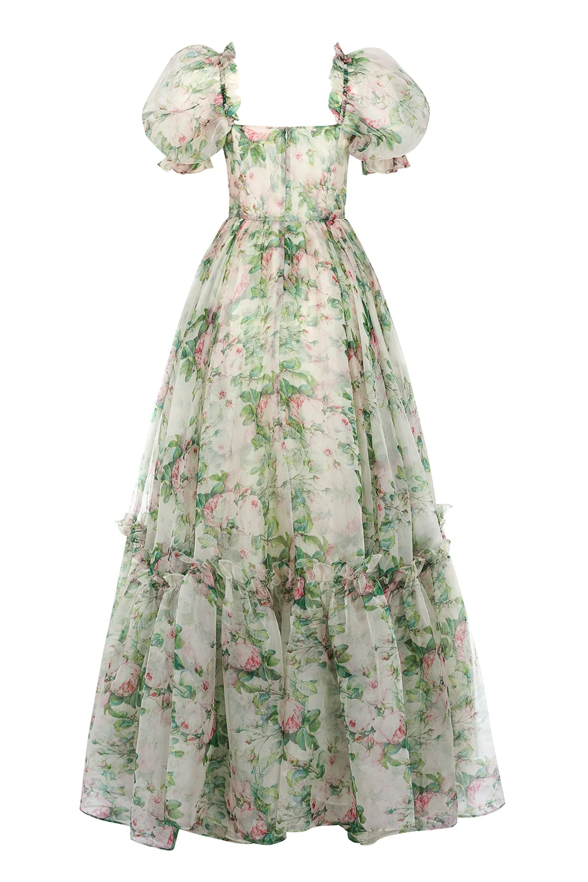 The Garden Roses Silk Gauze Ritz Gown - Image 13