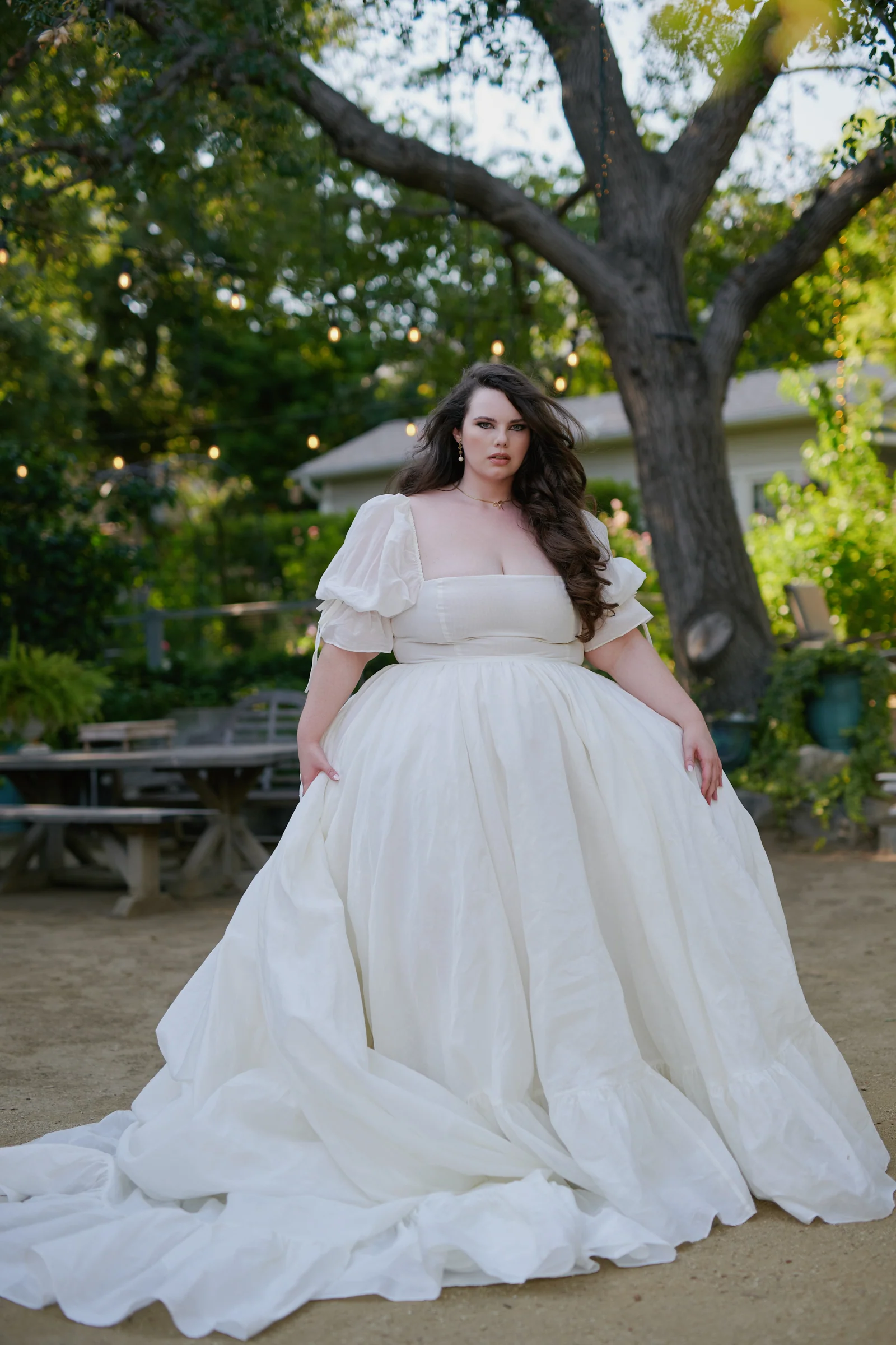 The Ivory Silk Organdy Fanfiction Bridal Gown - Image 19