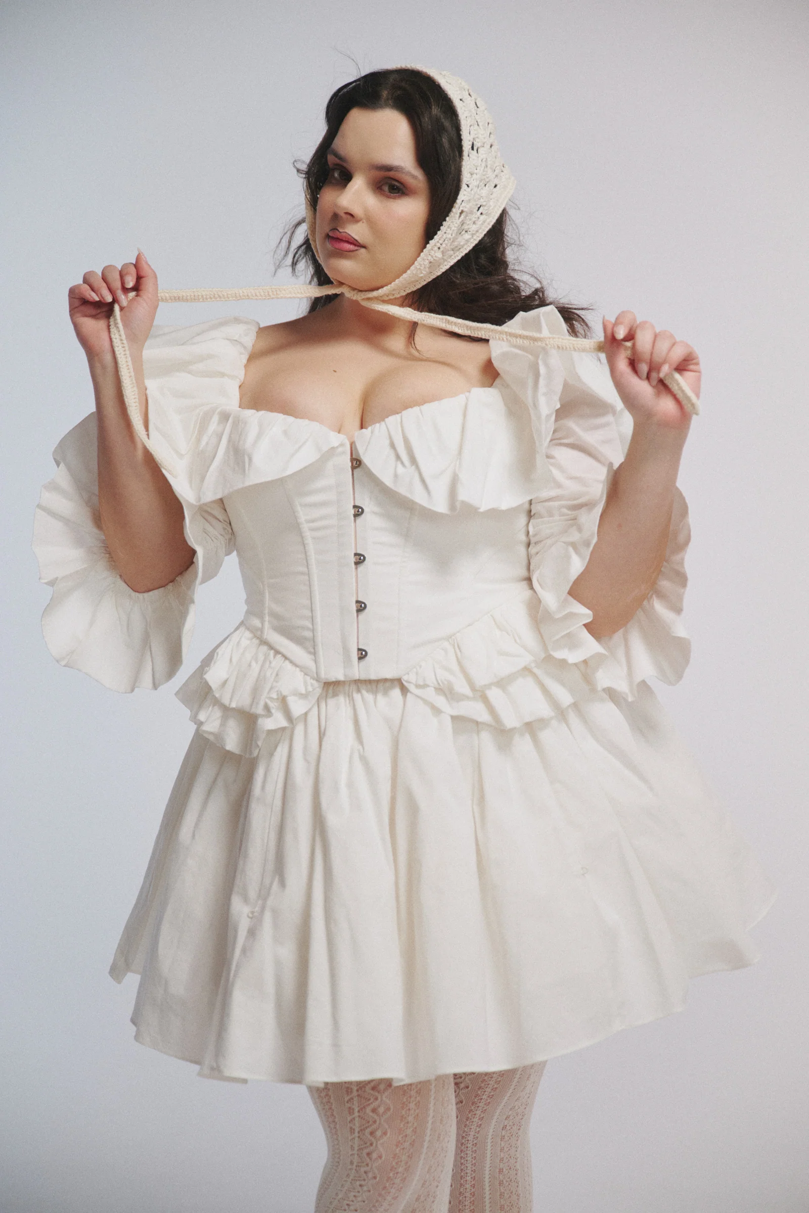 The Ivory Frou Frou Corset - Image 2