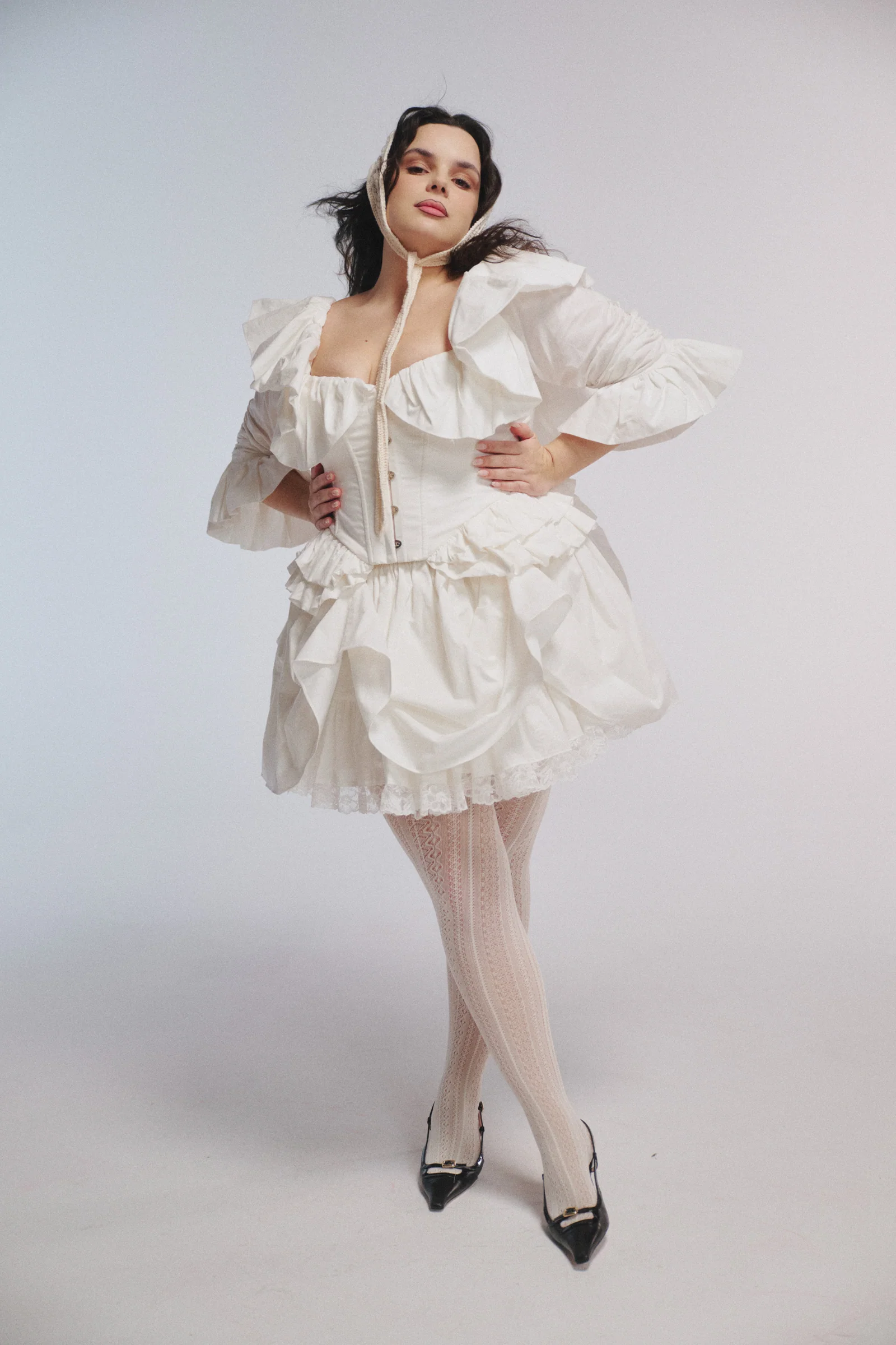 The Ivory Frou Frou Corset - Image 4