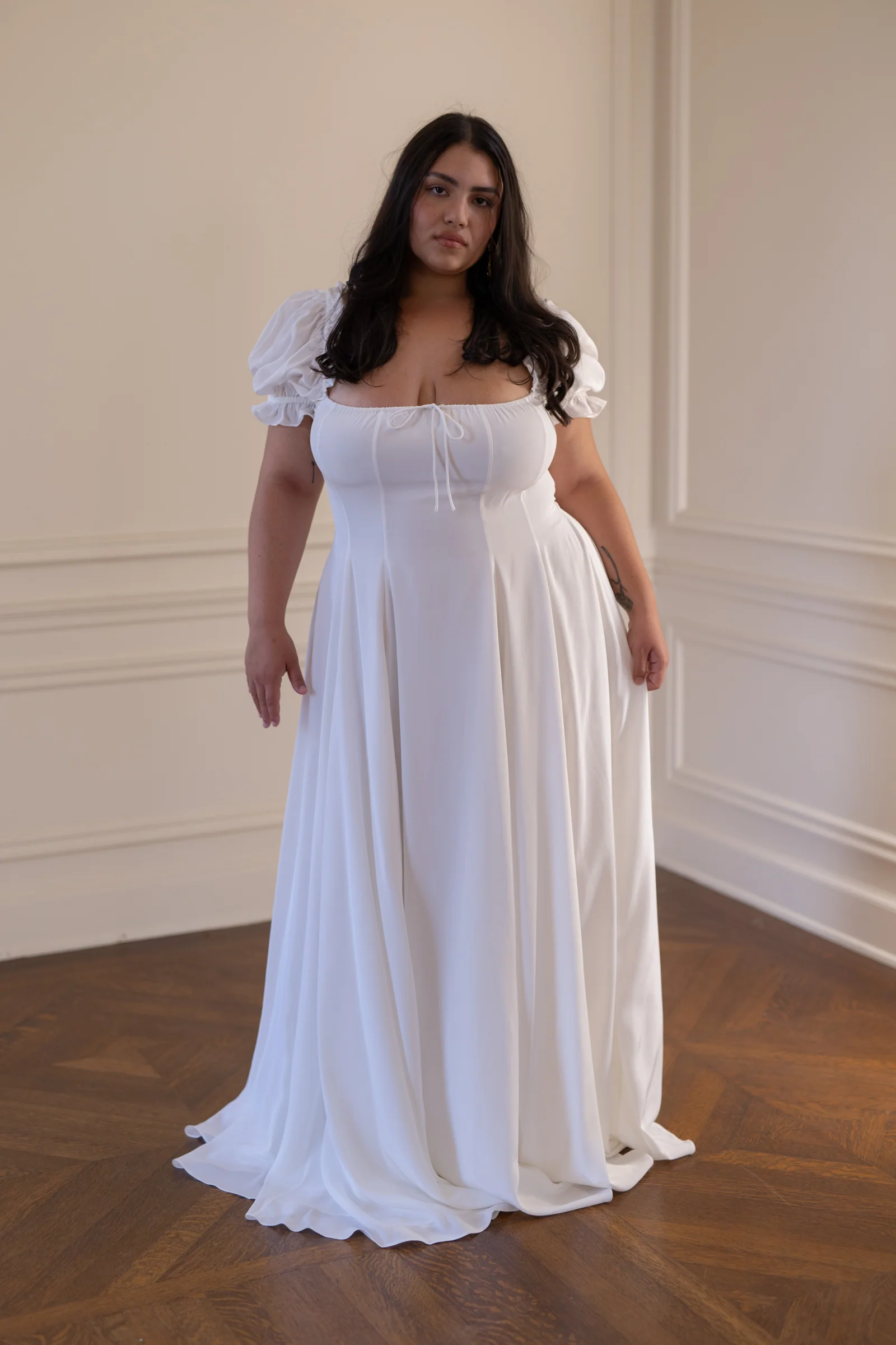 The Ivory Silk Garden Party Gown - Image 10