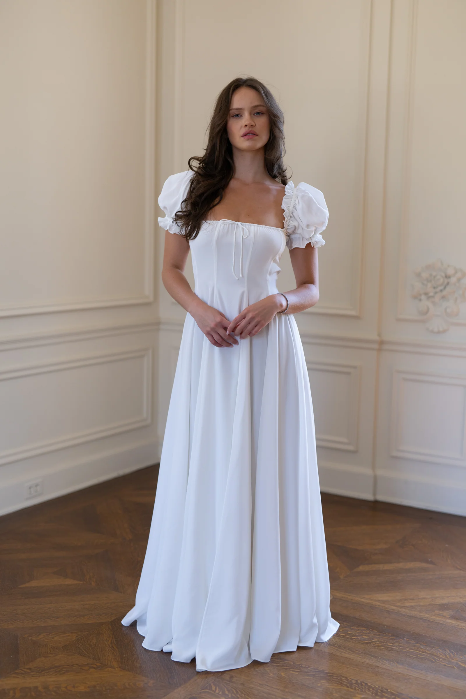 The Ivory Silk Garden Party Gown - Image 14