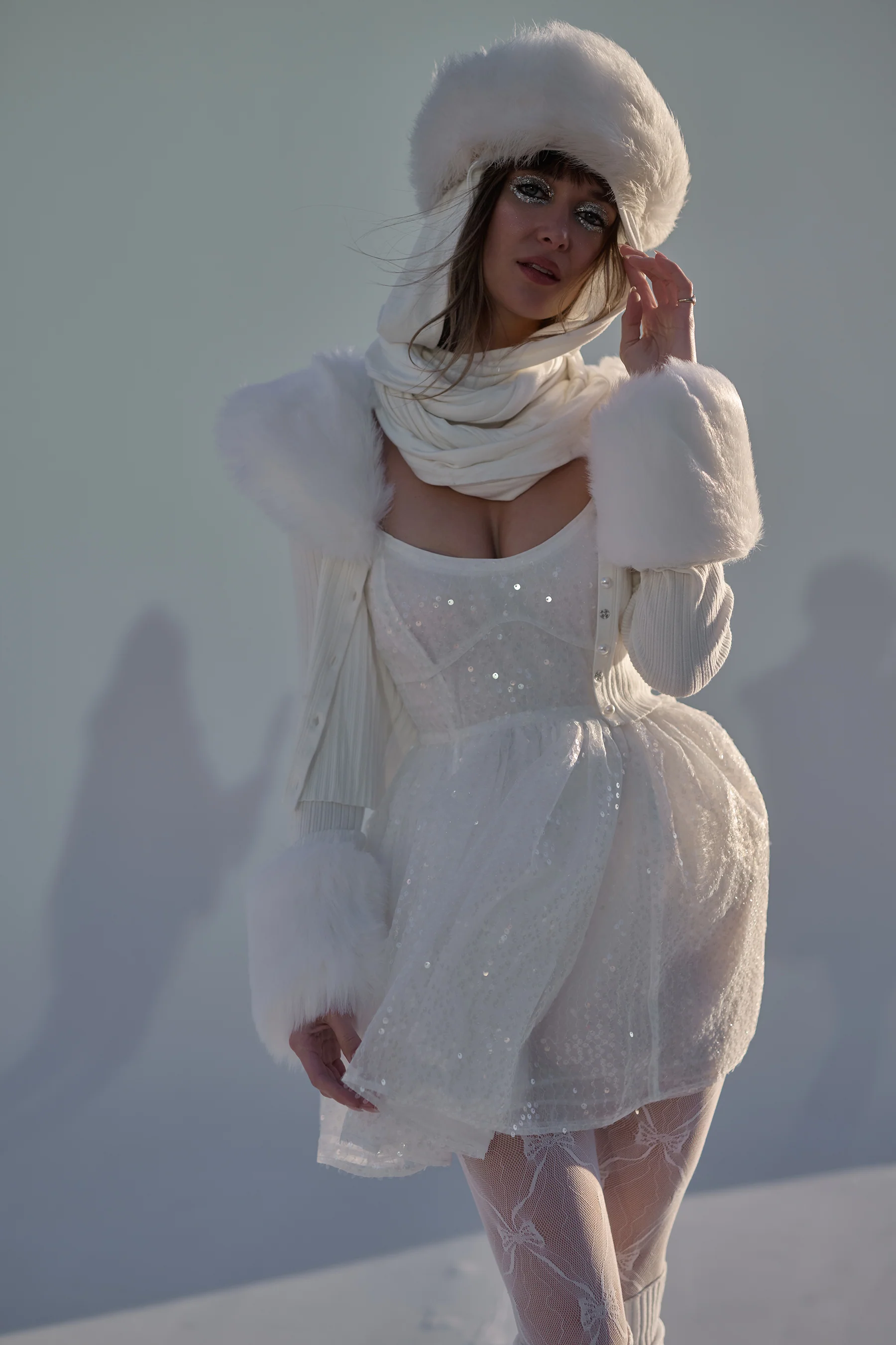 The Ivory Ice Skate Home Cardi - Image 6