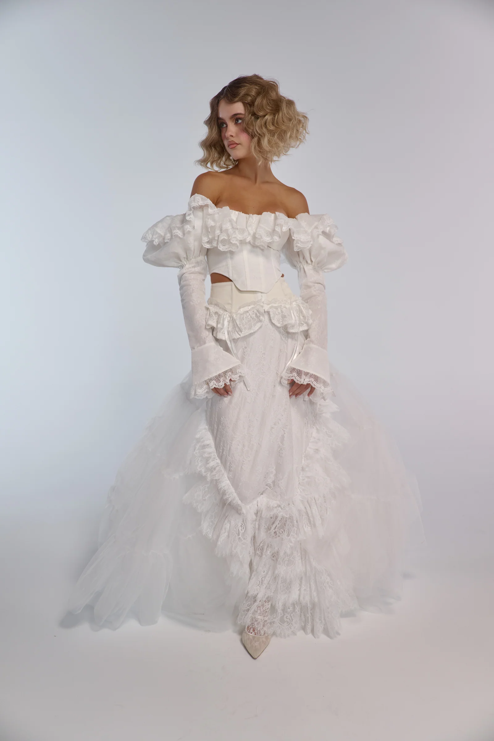The Ivory Lace Gatsby Skirt - Image 2