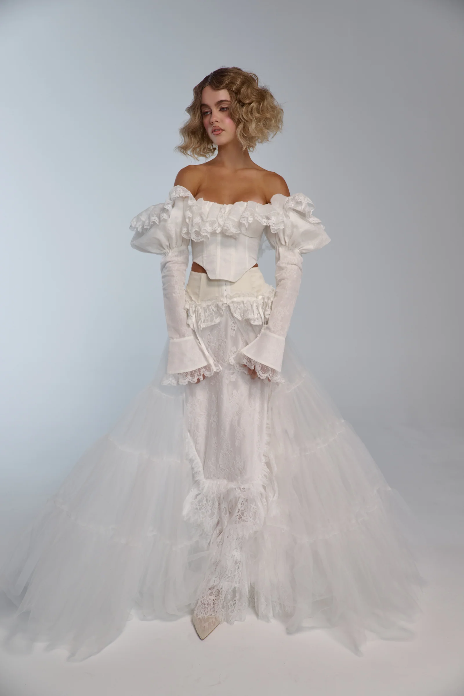 The Ivory Lace Gatsby Skirt - Image 3