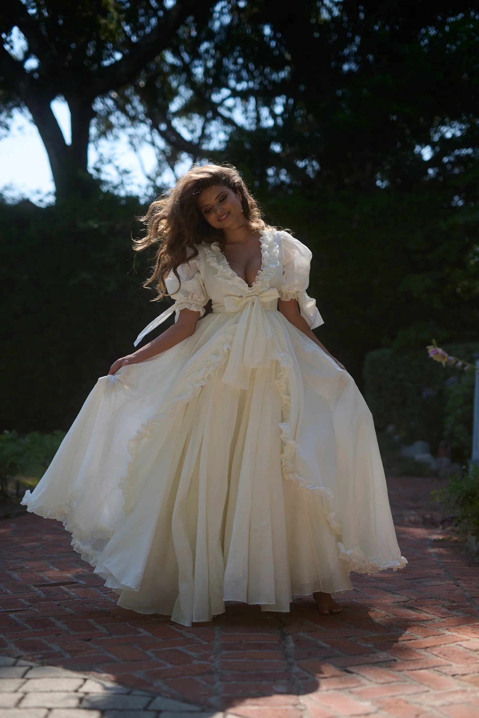 The Ivory Organdy Marie Gown - Image 4