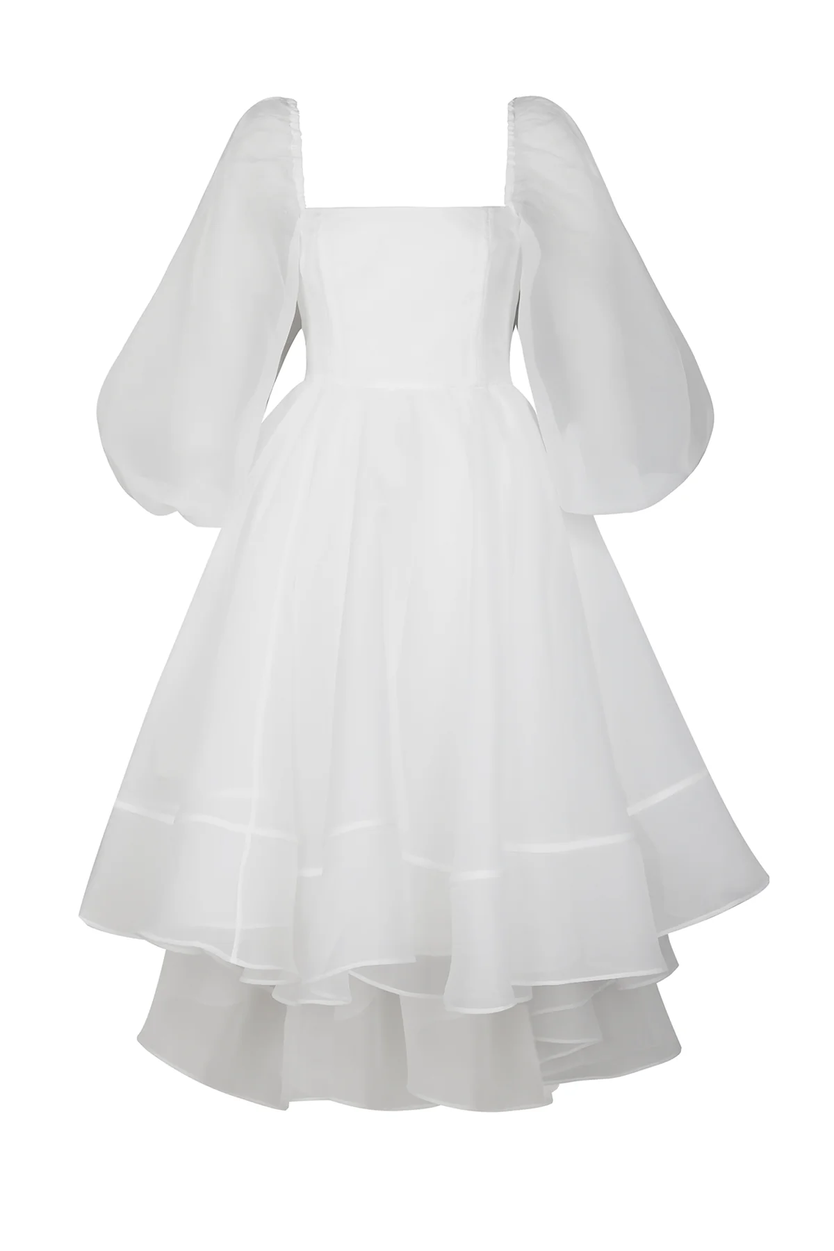 The Ivory Angel Mini Bustle Dress - Image 8