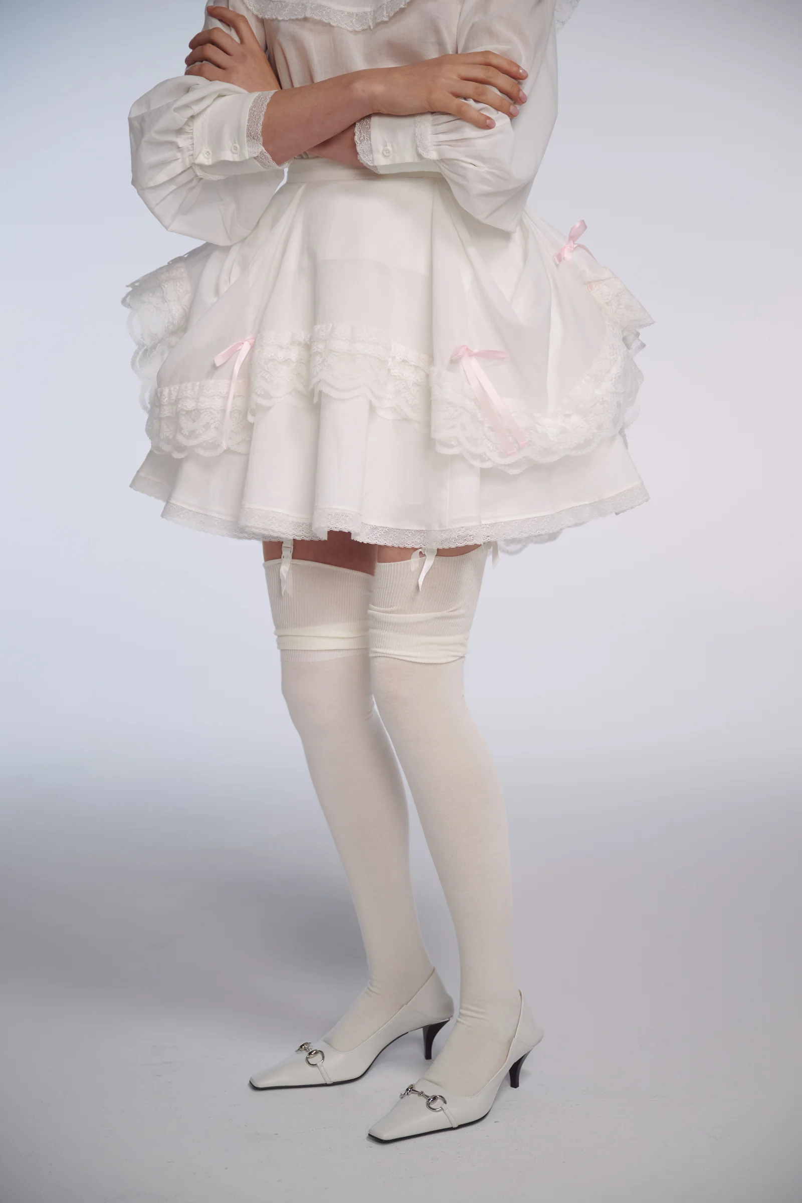 The Ivory Victorian Tea Skirt - Image 3