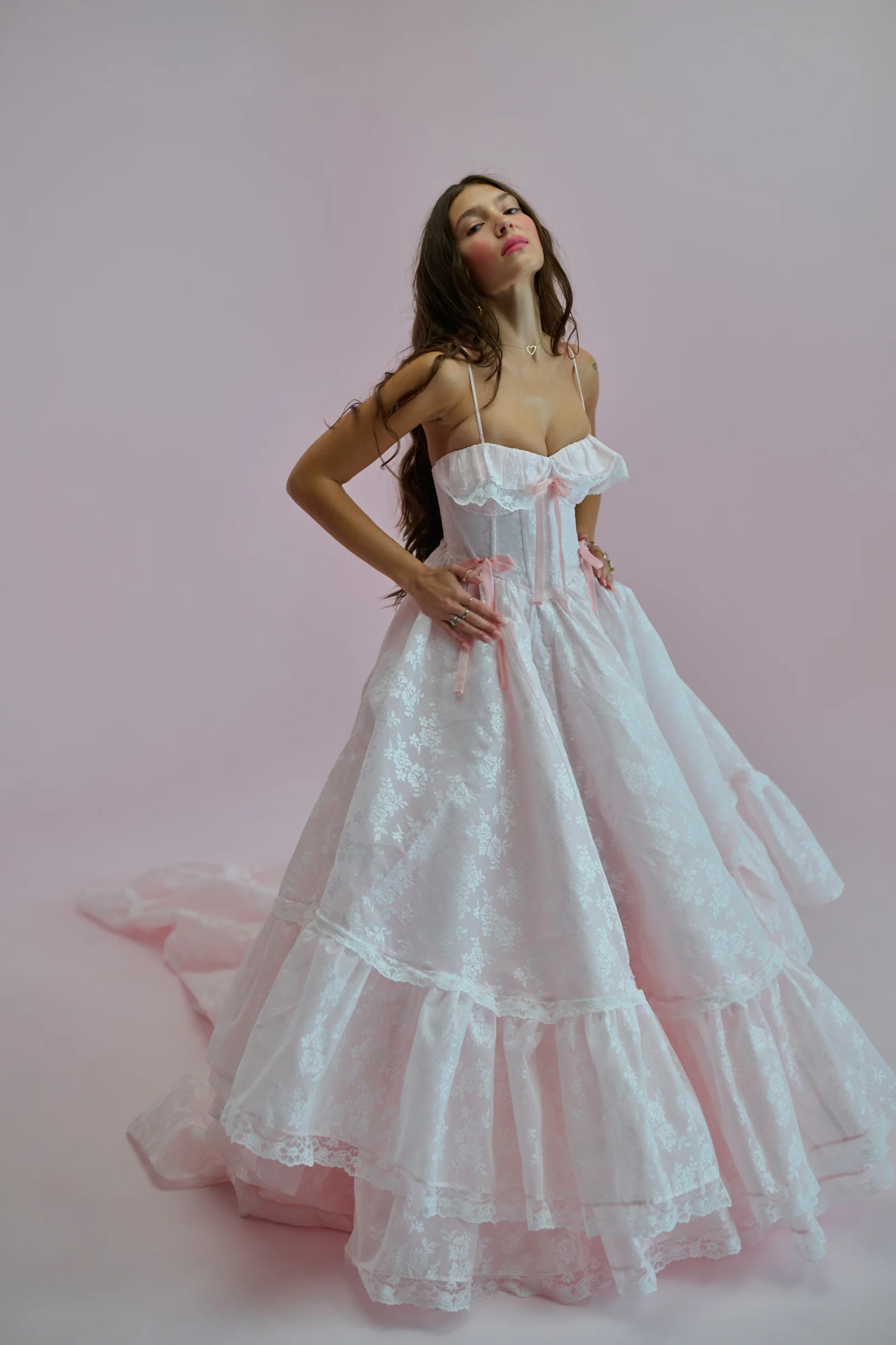The Pink Lace For Lovers Gown - Image 9