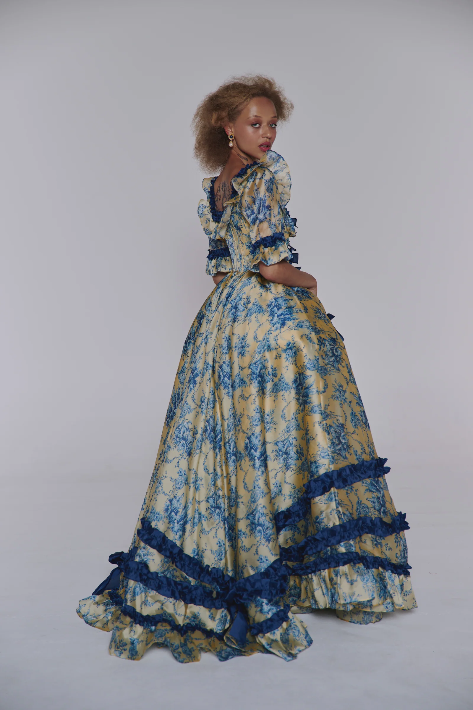 The Silk Satin Lumière Antoinette Gown - Image 12