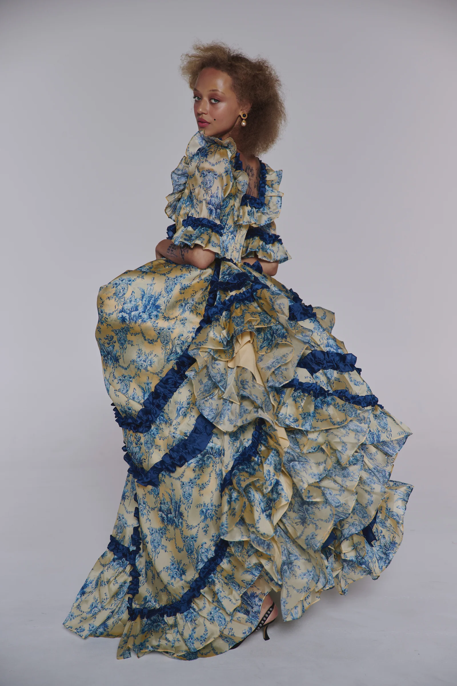 The Silk Satin Lumière Antoinette Gown - Image 6