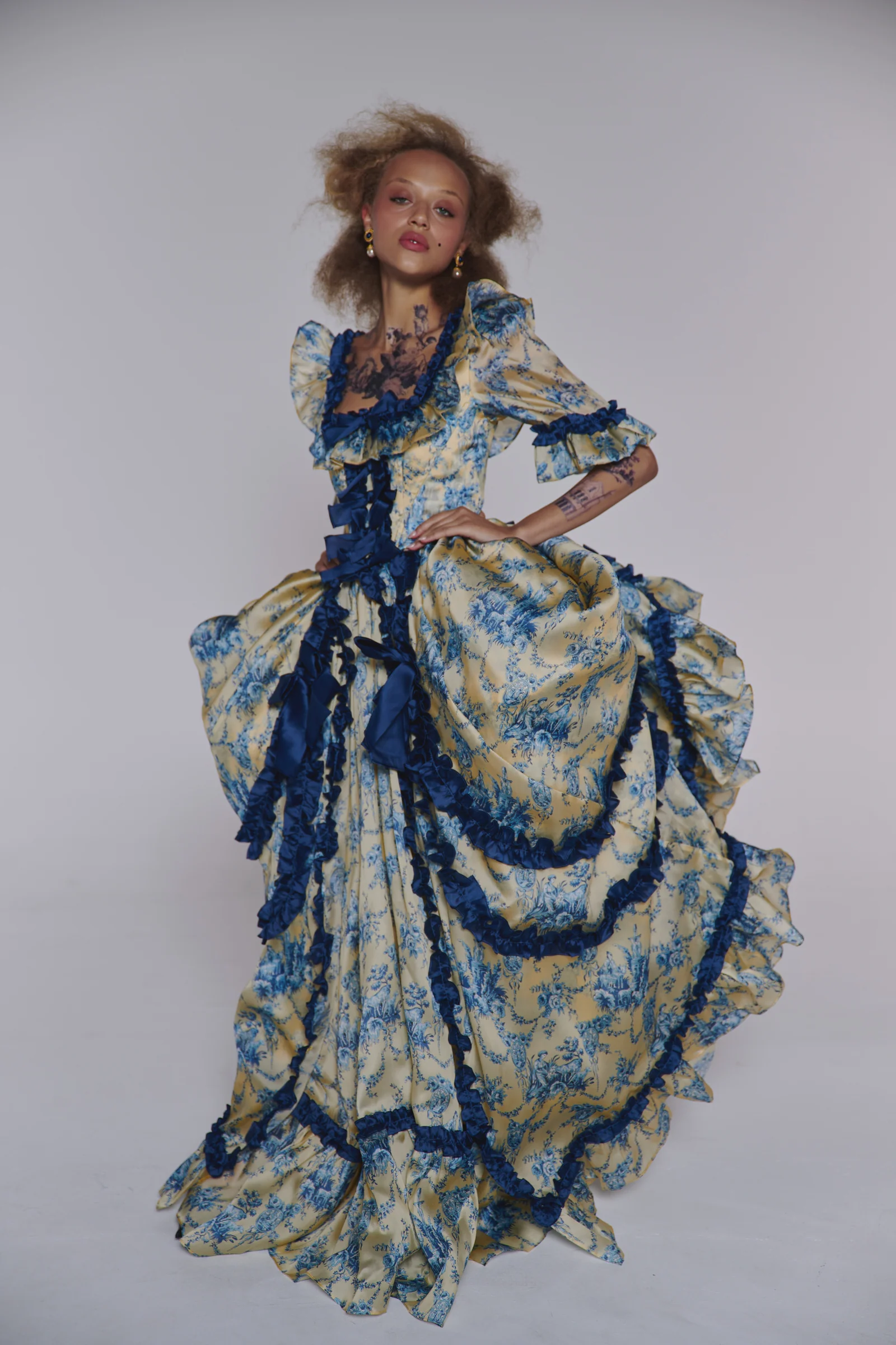 The Silk Satin Lumière Antoinette Gown - Image 8