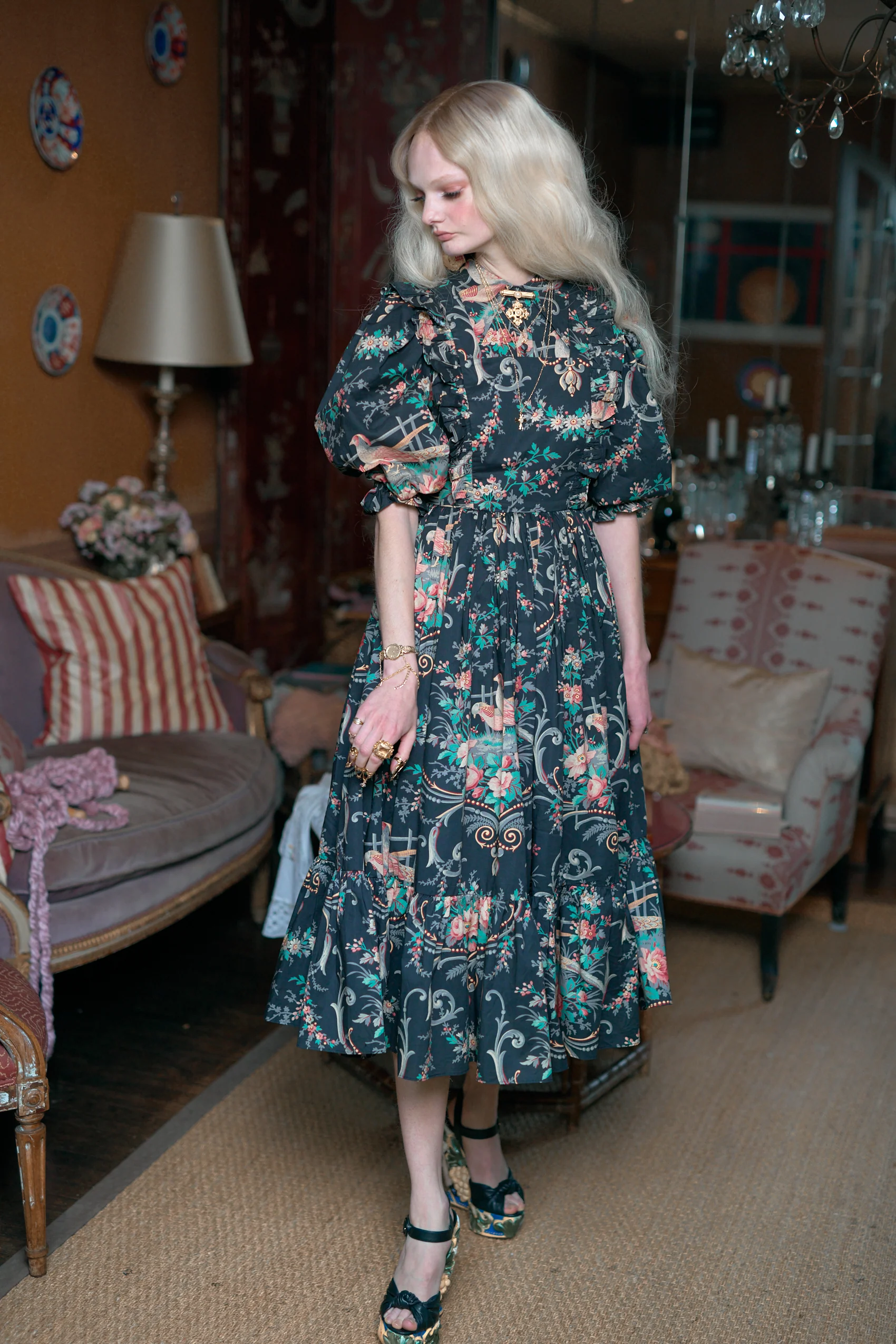 The Night in Paris French Storybook Dress - Image 6