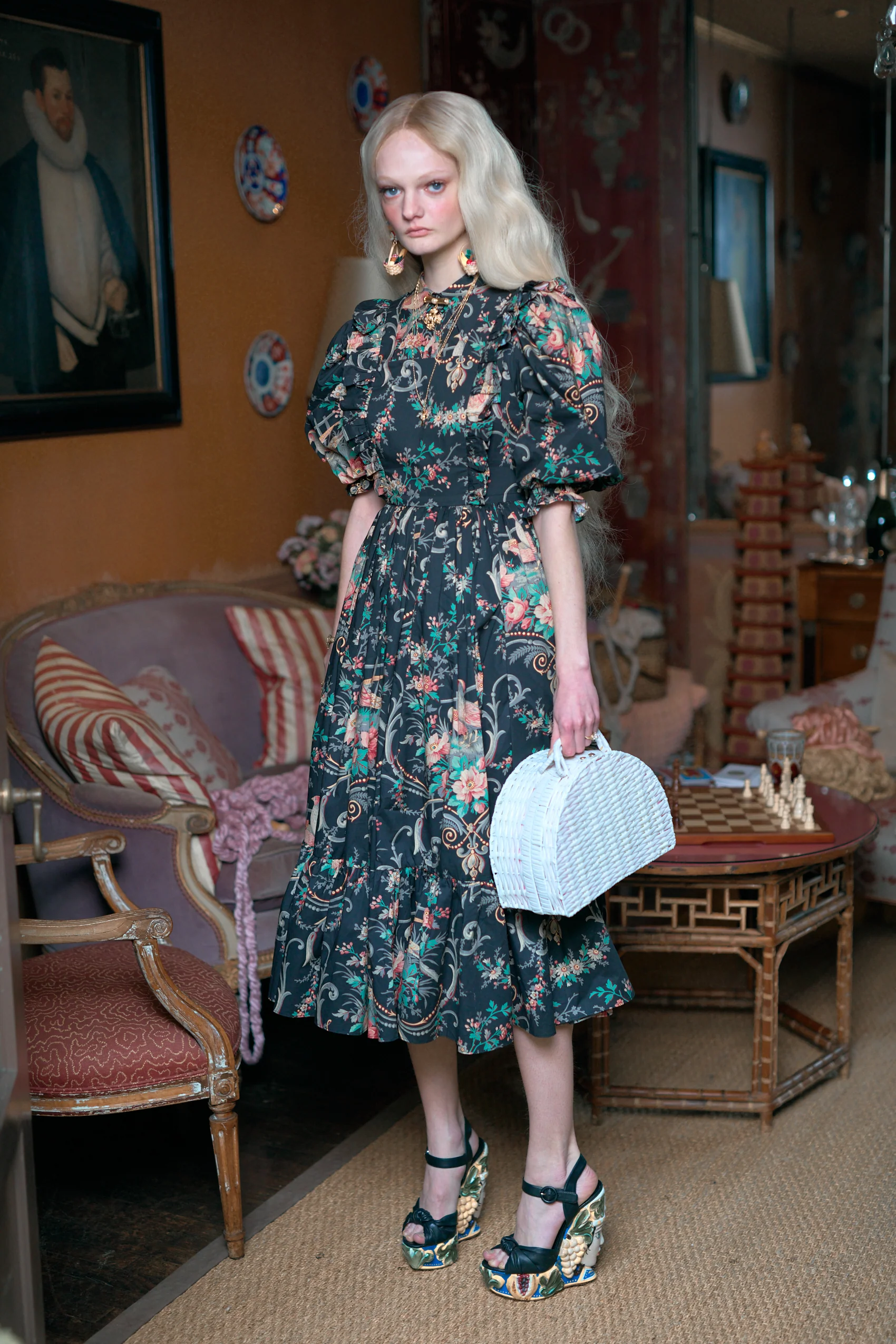The Night in Paris French Storybook Dress - Image 9