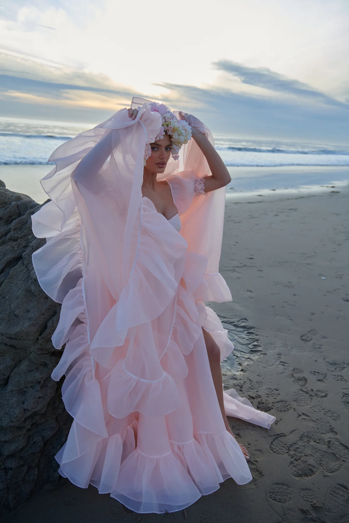 The Peach Fuzz in Bloom Bridal Gown - Image 14