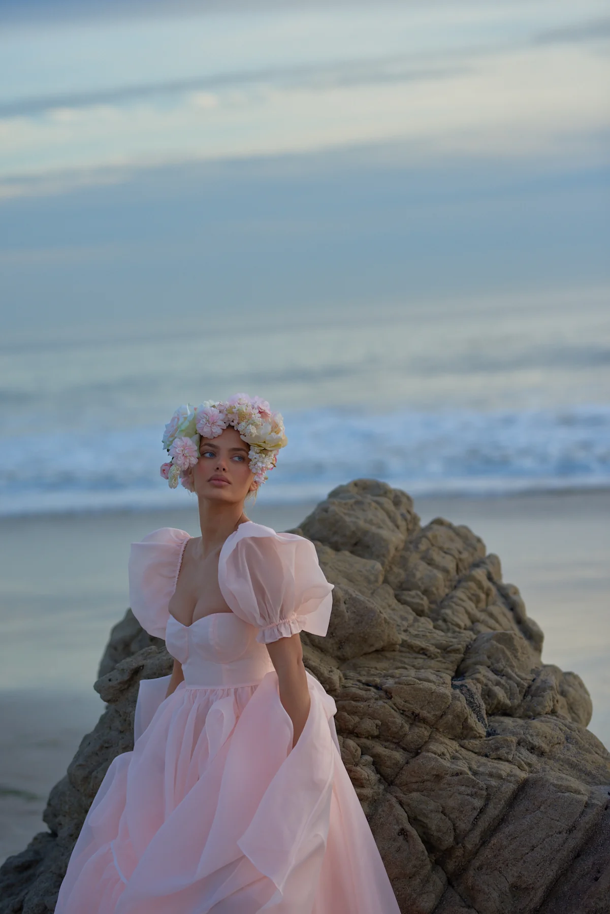 The Peach Fuzz in Bloom Bridal Gown - Image 16