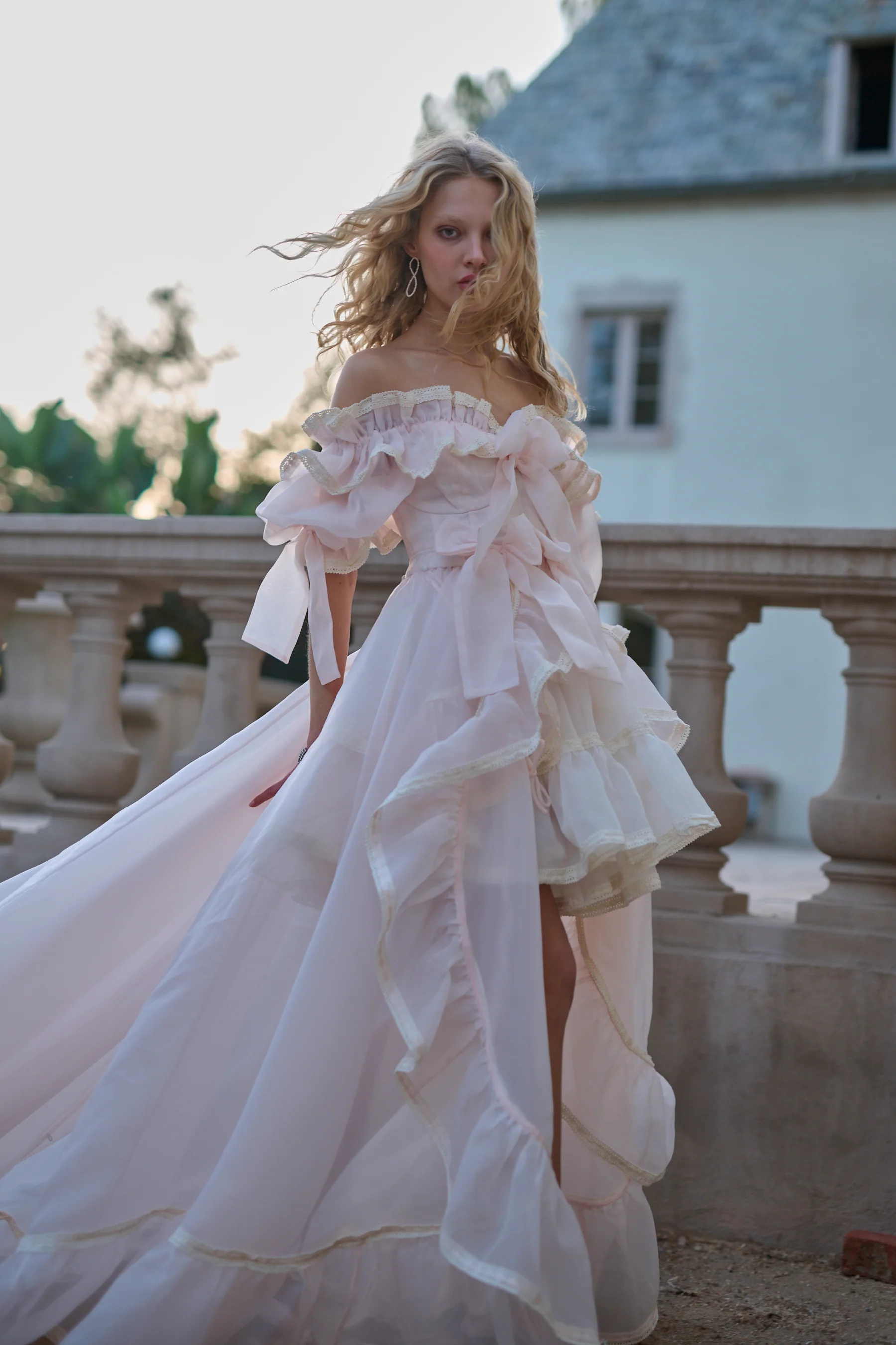 The Peach Skin Duchess Tournure - Image 12