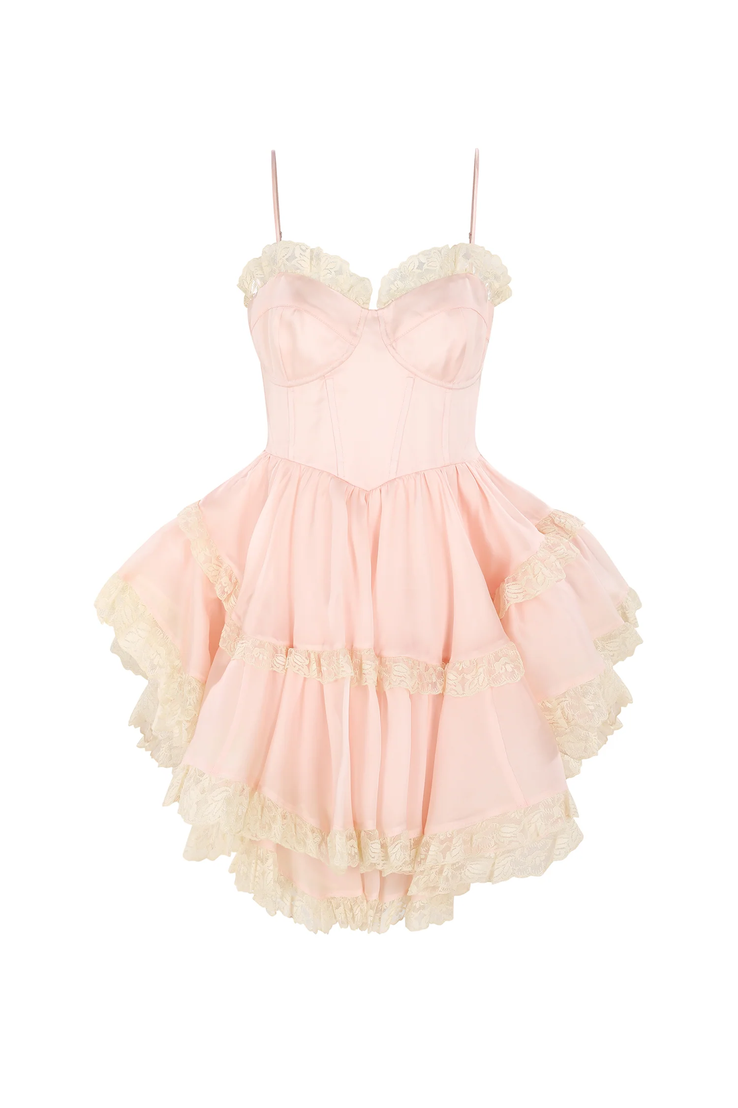 The Peach Skin Liaisons Mini Dress - Image 5
