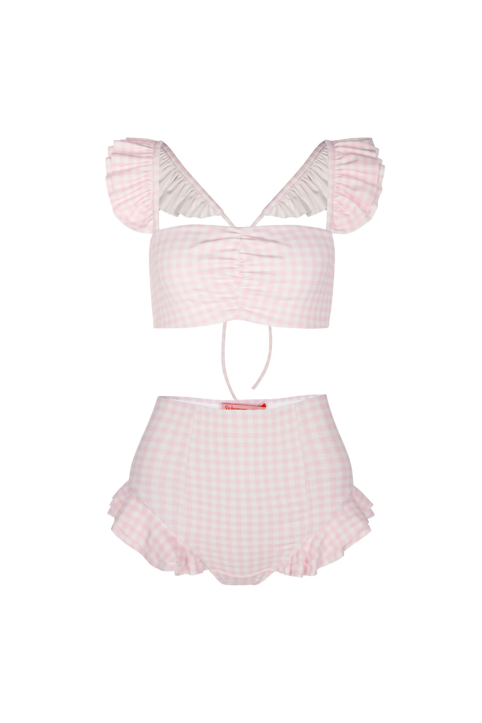 The Pink Gingham Ruffle Bikini Bottoms - Image 6