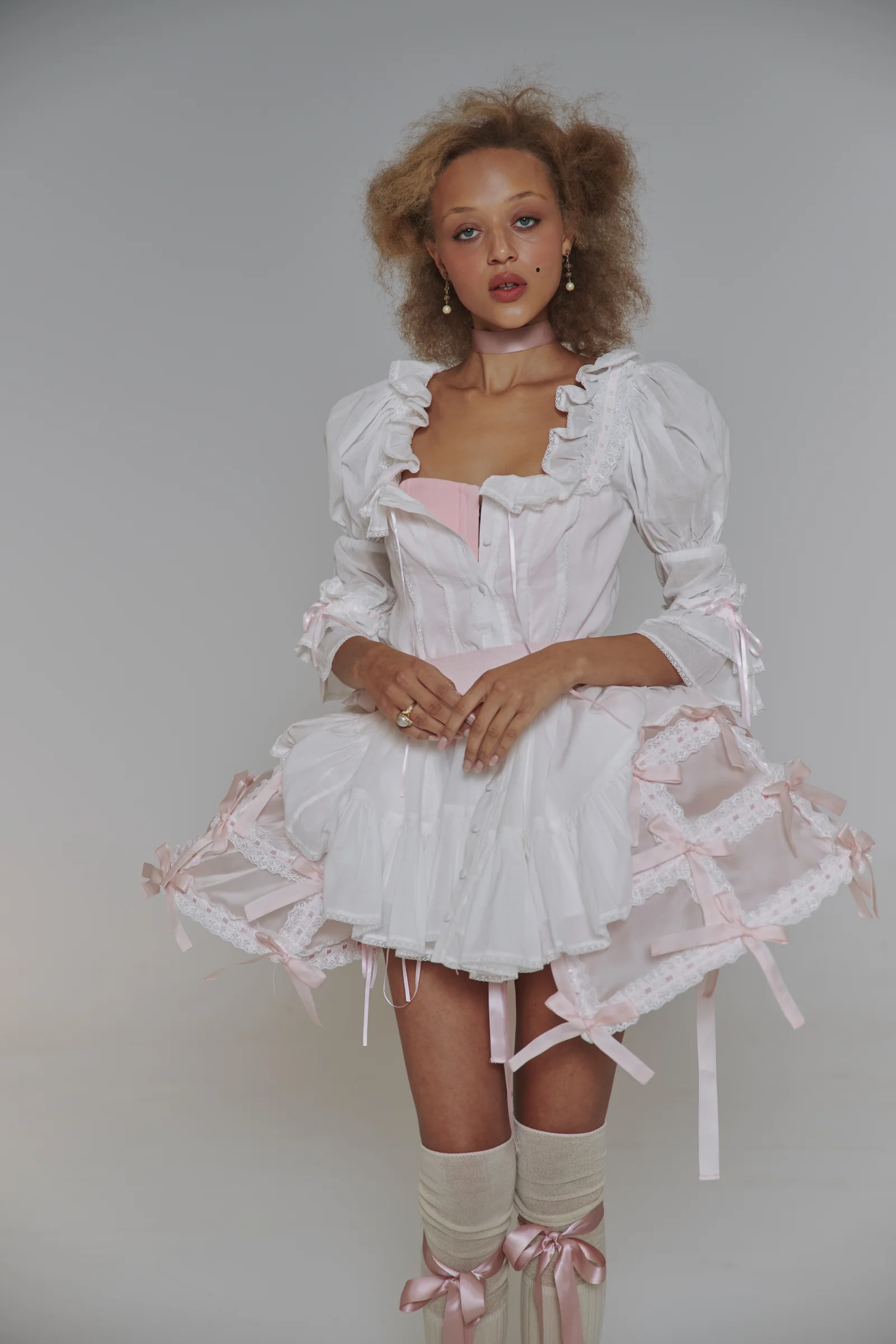The Silk Satin Powder Gossamer Pannier - Image 5